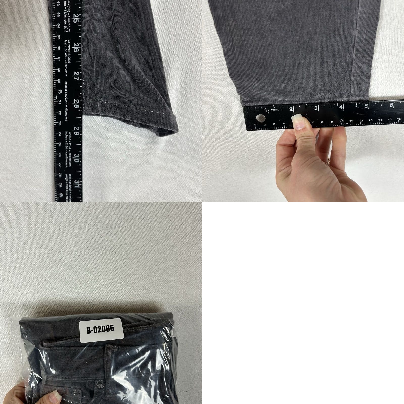 Banana Republic Banana Republic Skinny Corduroy Pants Women's 28 Gray Chino Workwear Mid Rise Corduroy Slim Pants Womens Gray 28 Fall Winter Spring Summer Workwear Size 28" / US 6 / IT 42 - 9 Thumbnail