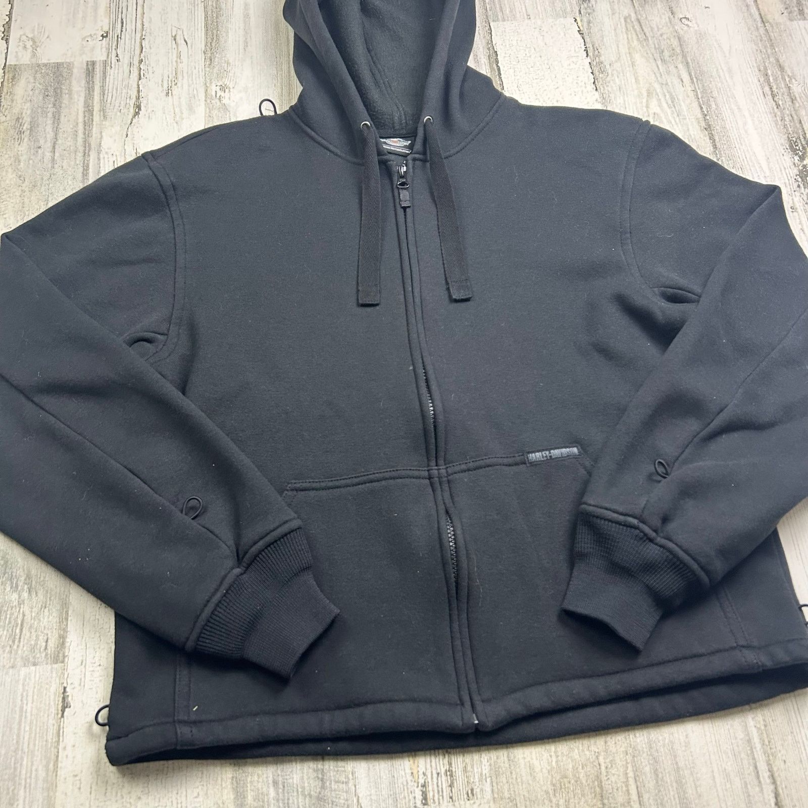 Harley Davidson Harley-Davidson Black Zip-Up Hoodie Size US L / EU 52-54 / 3 - 3 Thumbnail