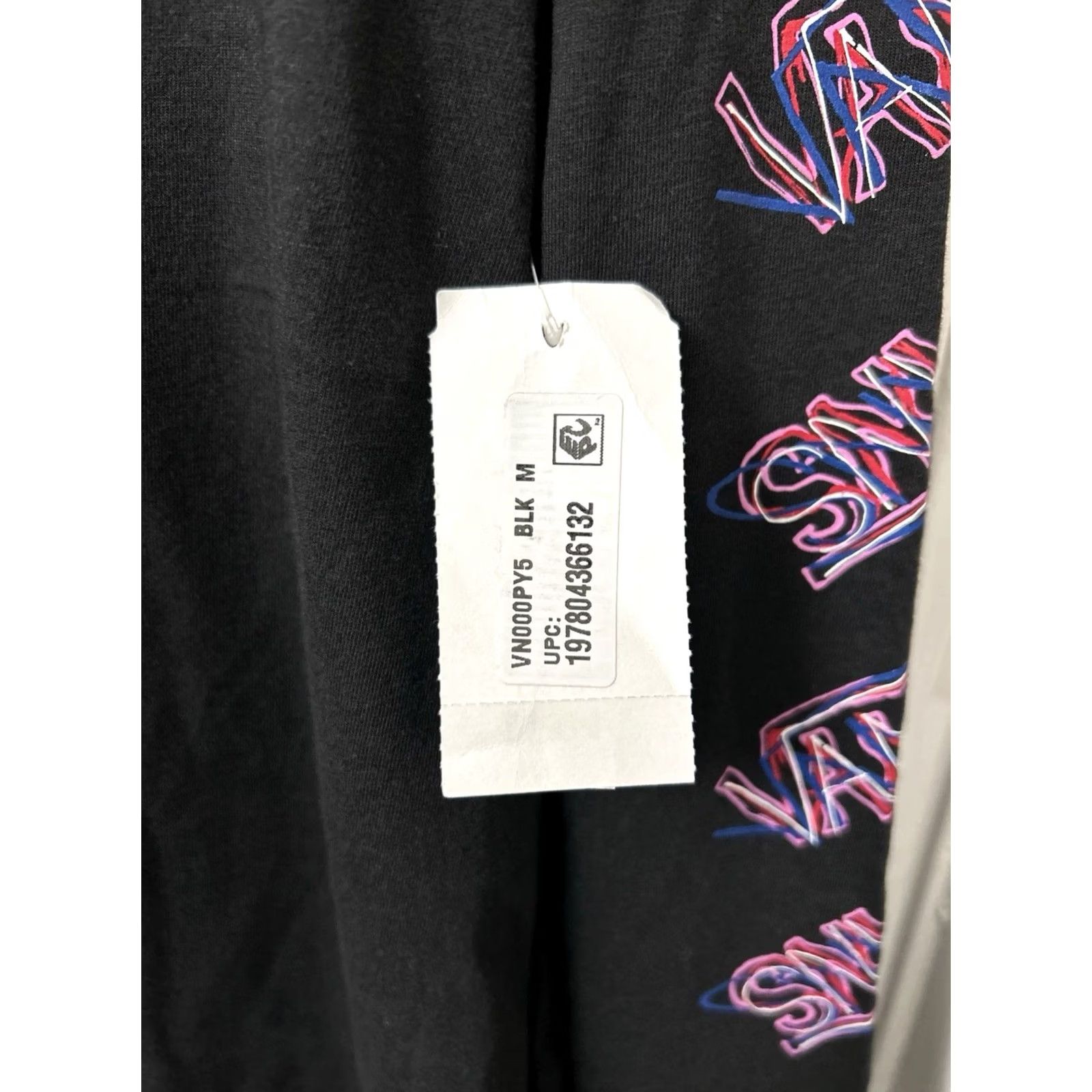 Vans Vans Off The Wall Shirt Womens Medium Black Pink Blue Long Sleeve NWT Crew Neck Graphic Size M / US 6-8 / IT 42-44 - 6 Thumbnail
