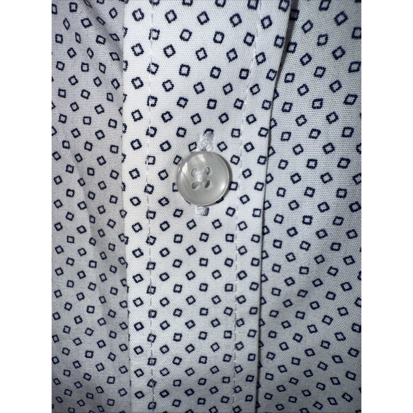Michael Kors Michael Kors Dress Shirt Slim Tall Men’s 17 36/37 XL Navy Size US XL / EU 56 / 4 - 6 Thumbnail