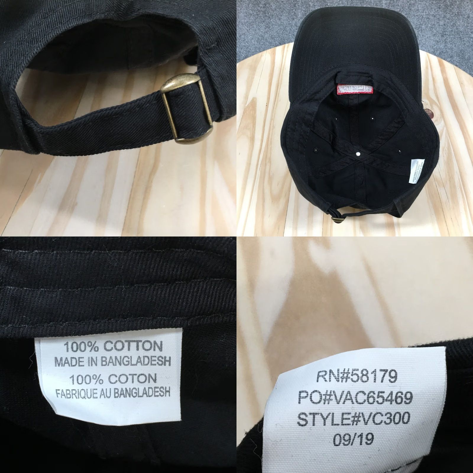 Logo 7 Submit Baseball Cap Unisex Black OS Adjustable Curved Brim Embroidered Logo Size ONE SIZE - 8 Thumbnail