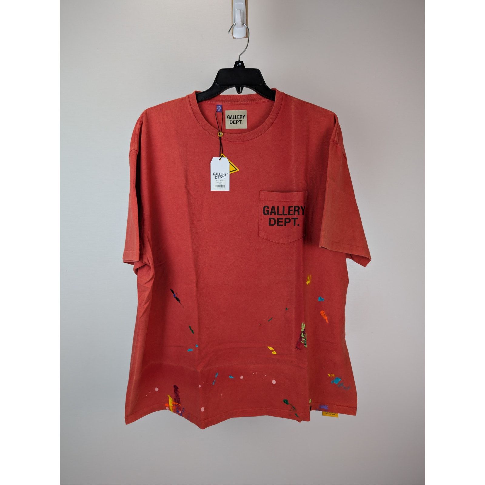 Gallery Dept. o1rshd1 Vintage Logo Painted Tee Shirt in Red Size US XXL / EU 58 / 5 - 1 Thumbnail