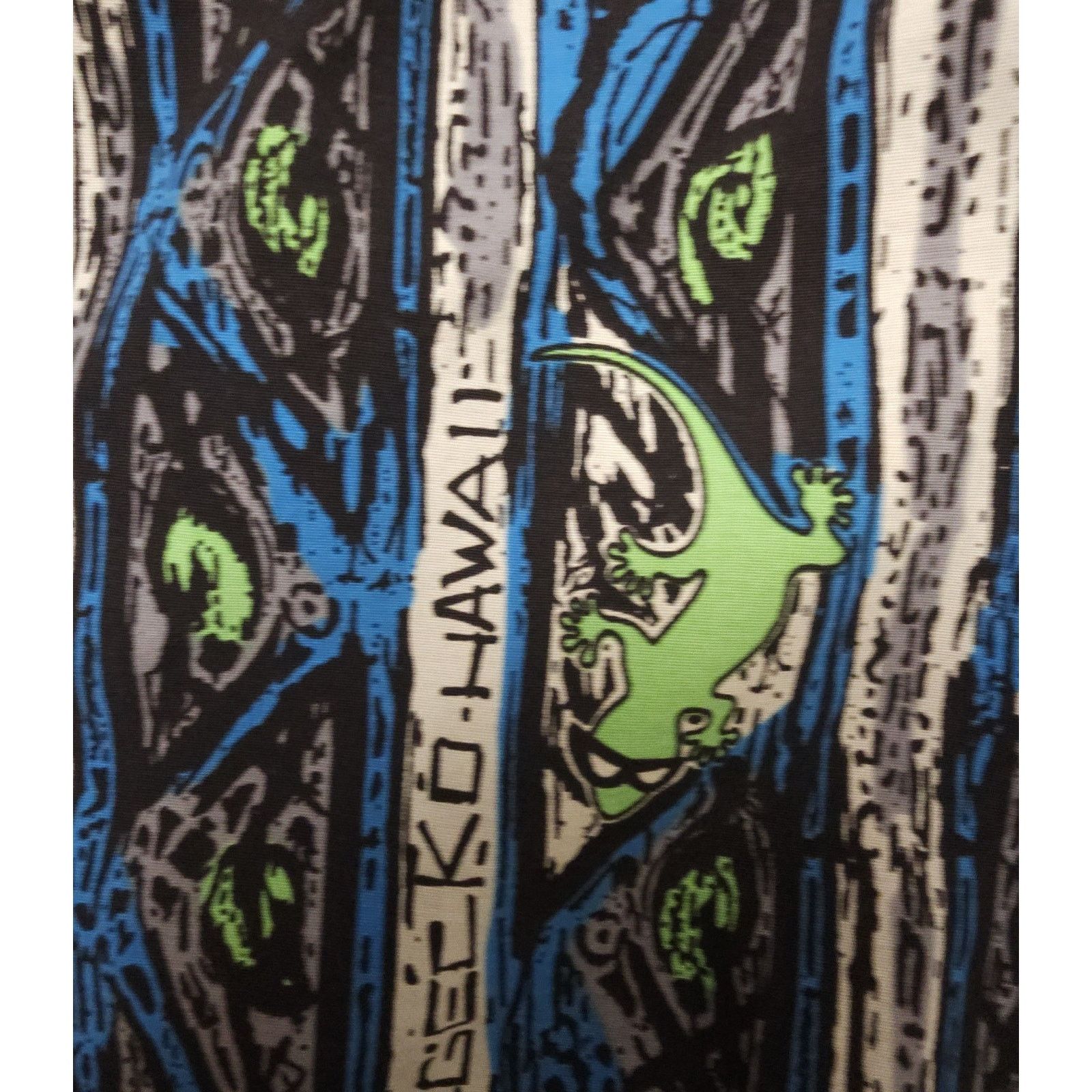 Vintage Gecko Hawaii Beach Pants 80s 90s Nylon Size Large