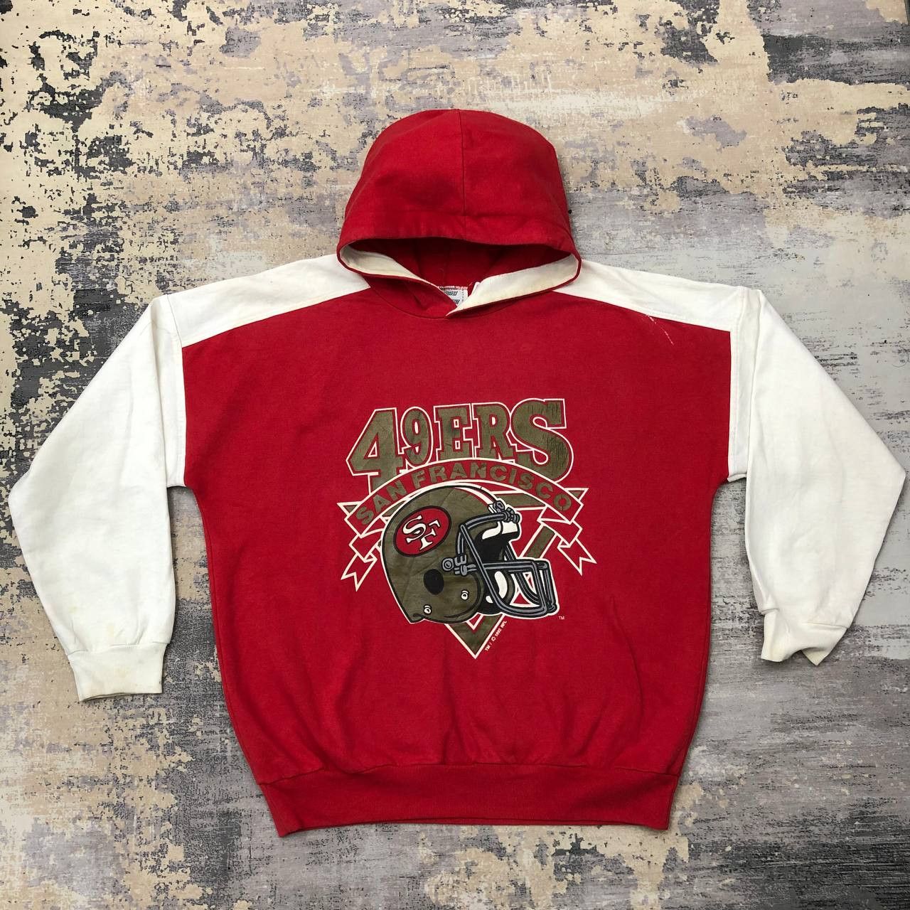 Japanese Brand × Vintage Y414 VTG 90s 49ERS SAN FRANCISCO NFL HOODIE Size US XL / EU 56 / 4 - 1 Thumbnail