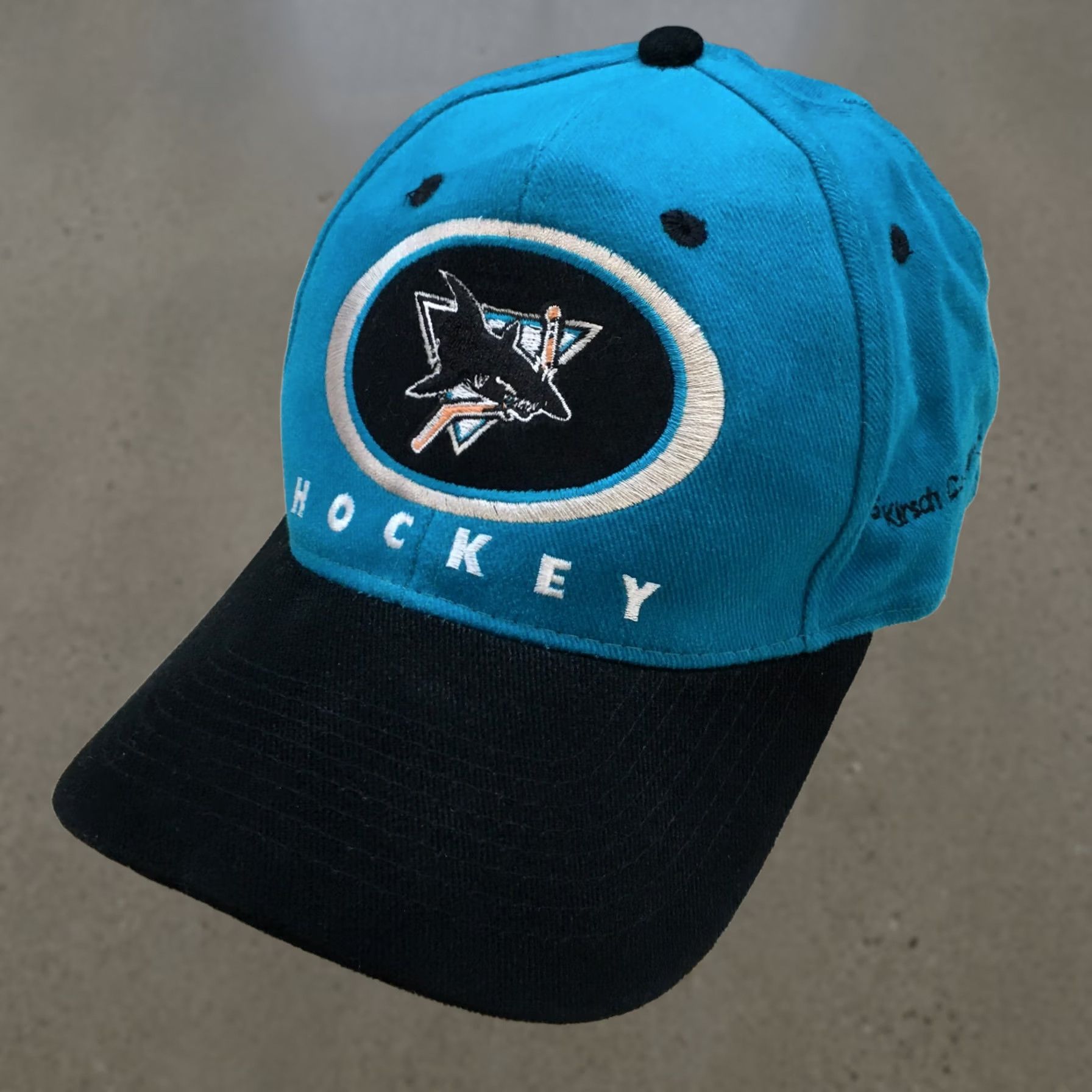 Vintage San Jose Sharks Hockey Baseball Cap Mens Blue OS Adjustable Embroidered Logo Size ONE SIZE - 1 Thumbnail