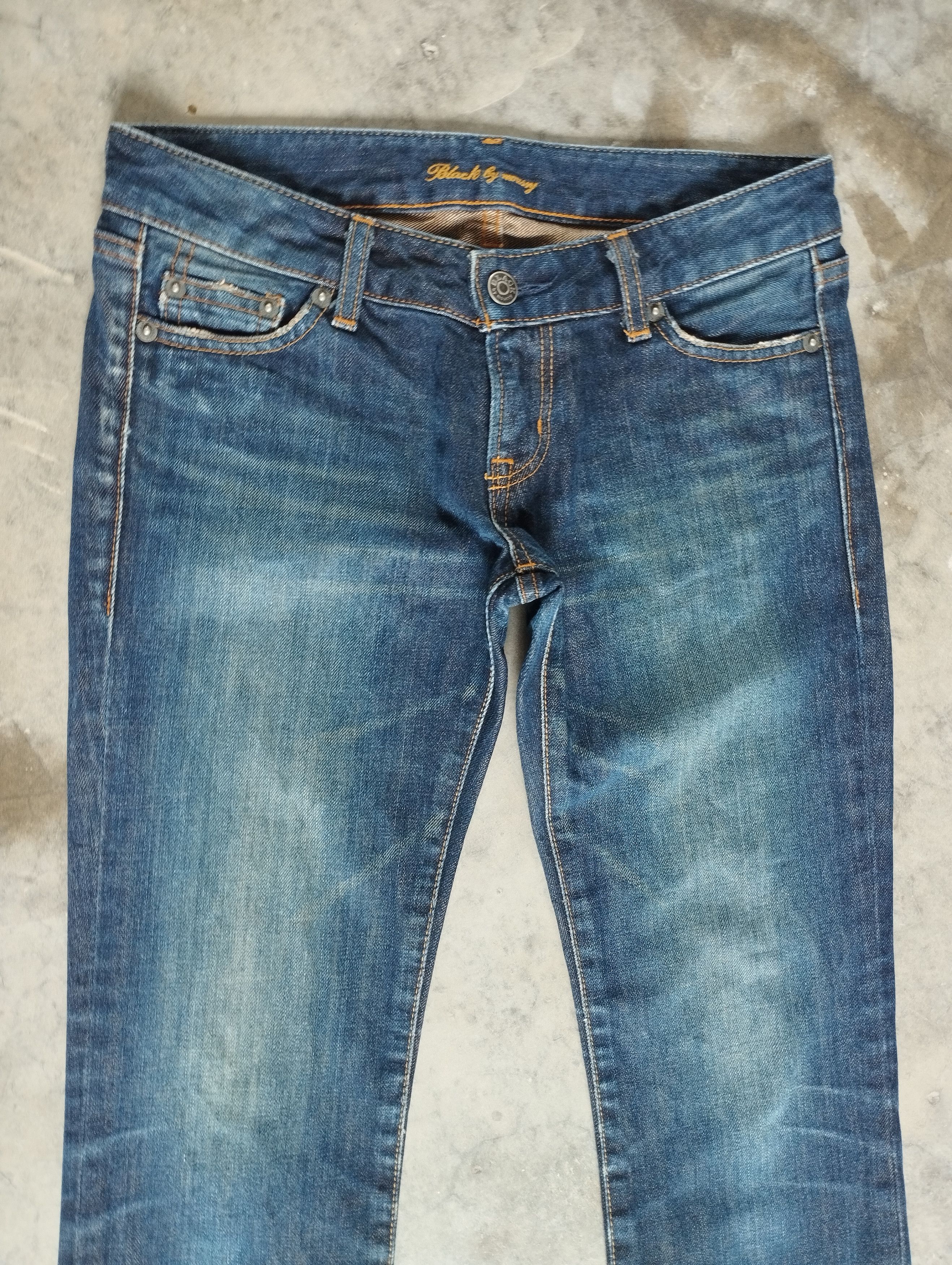 Tornado Mart Flare Jeans Made In Jpan Mud Rusty Black By Moussy Bootcut Size 24" / US 00 / IT 34 - 4 Thumbnail