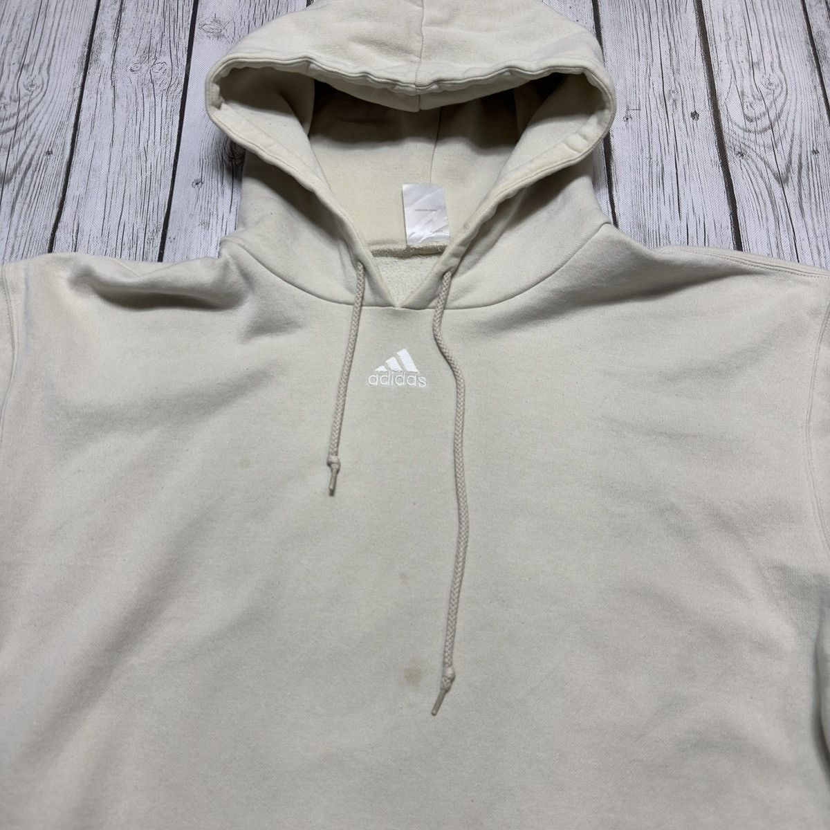 Adidas × Vintage Vintage Adidas hoodie Size US L / EU 52-54 / 3 - 3 Thumbnail