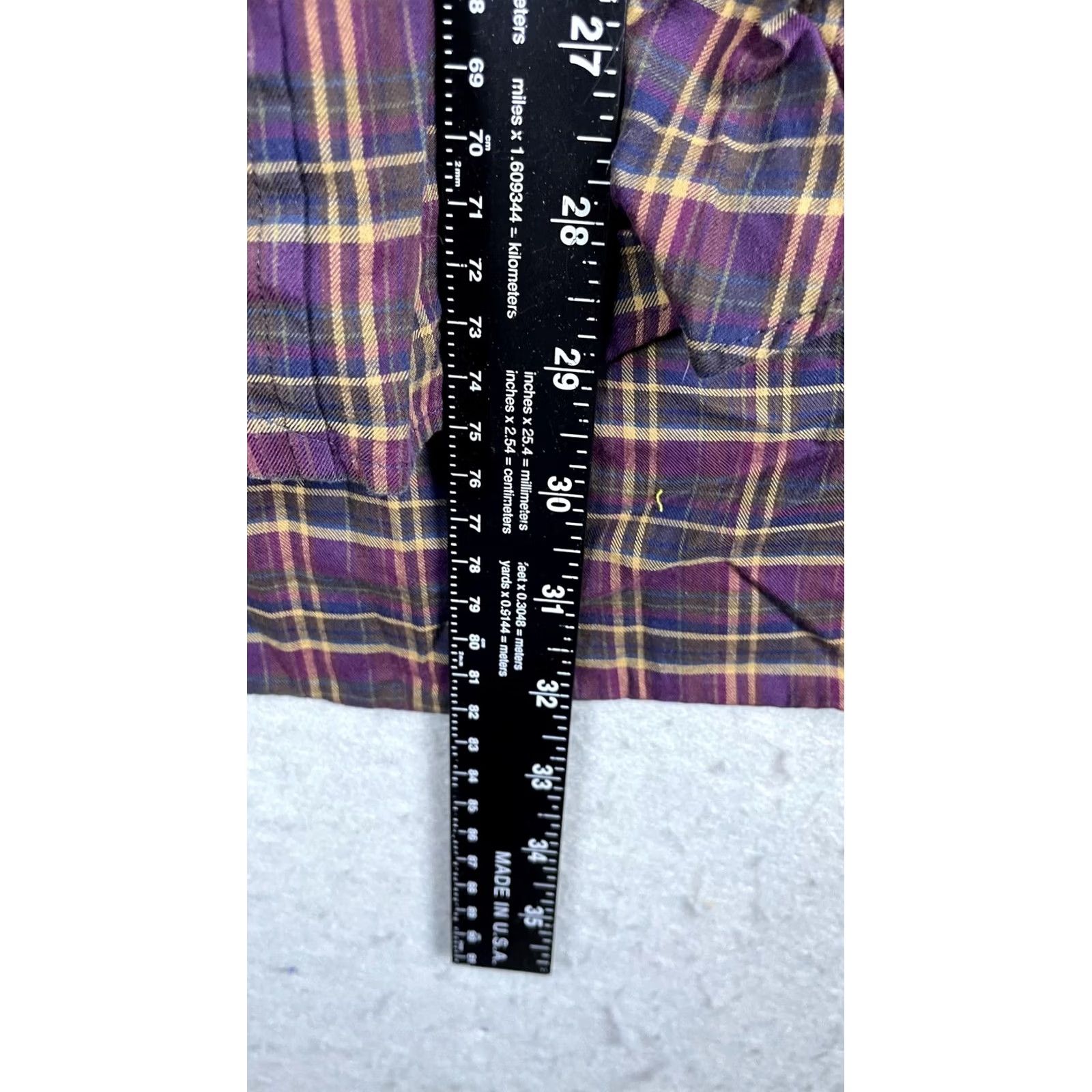 Ralph Lauren Ralph Lauren Shirt Mens Small Purple Plaid Long Sleeve Button Down Pony Size US S / EU 44-46 / 1 - 5 Thumbnail