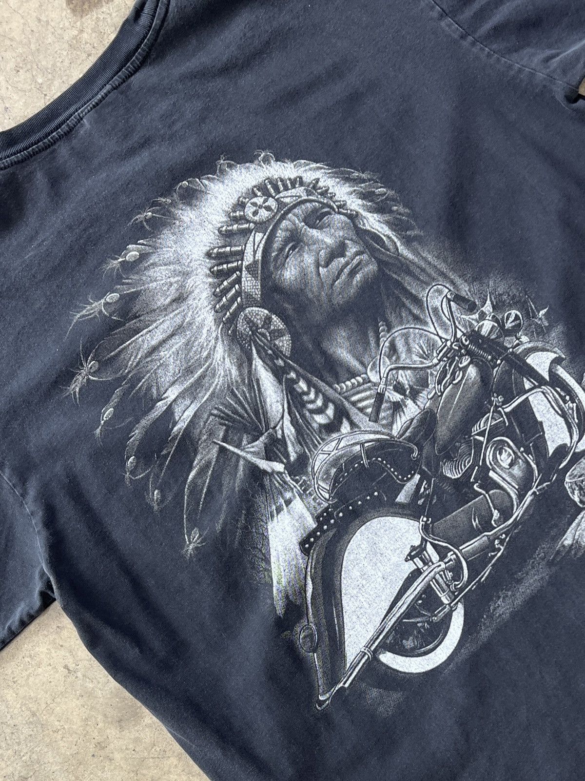 Harley Davidson Vintage Native Motorcycle Tee XL Size US XL / EU 56 / 4 - 5 Thumbnail