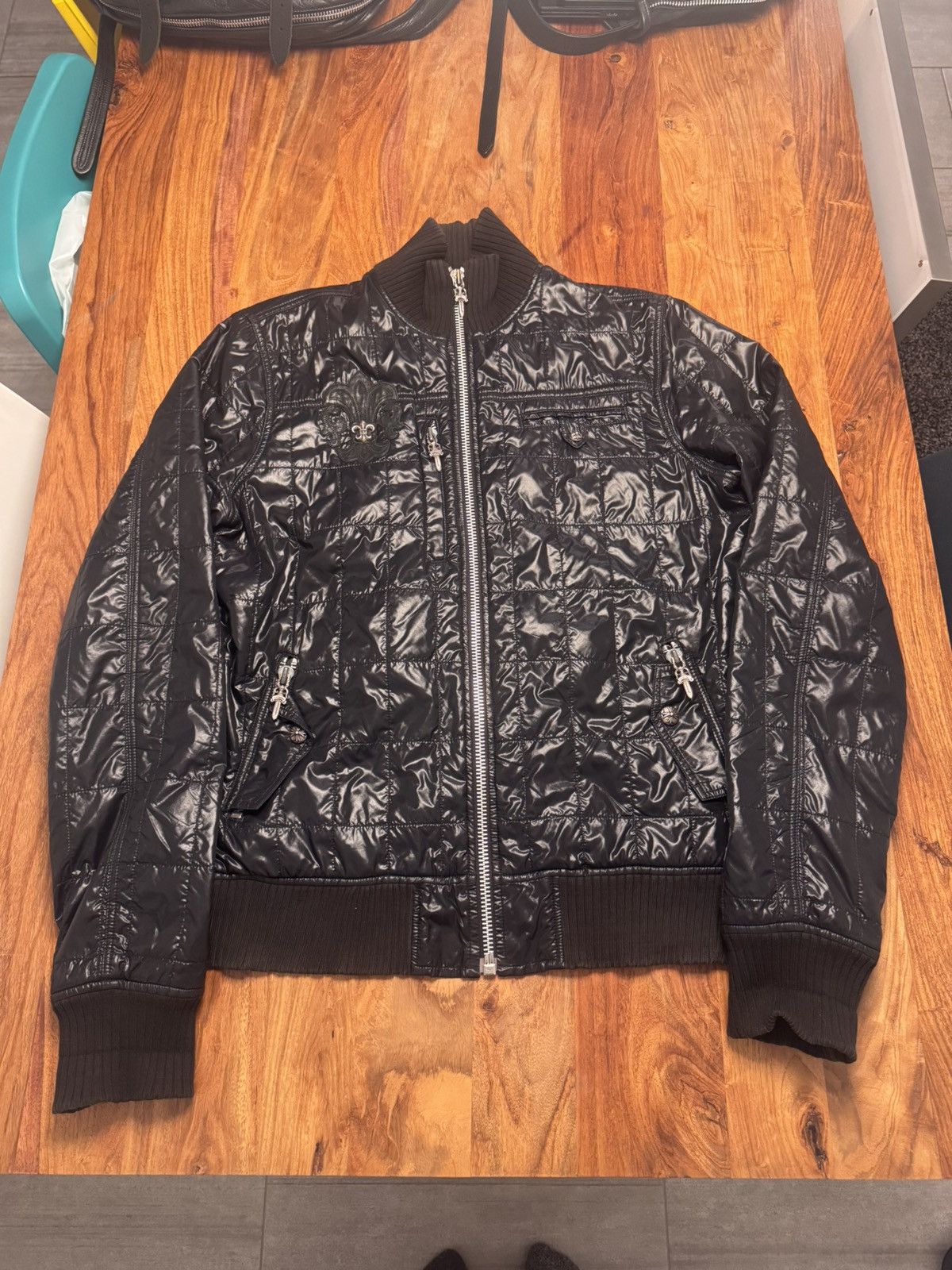 Chrome Hearts chrome hearts fleur bomber jacket Size US XL / EU 56 / 4 - 2 Thumbnail