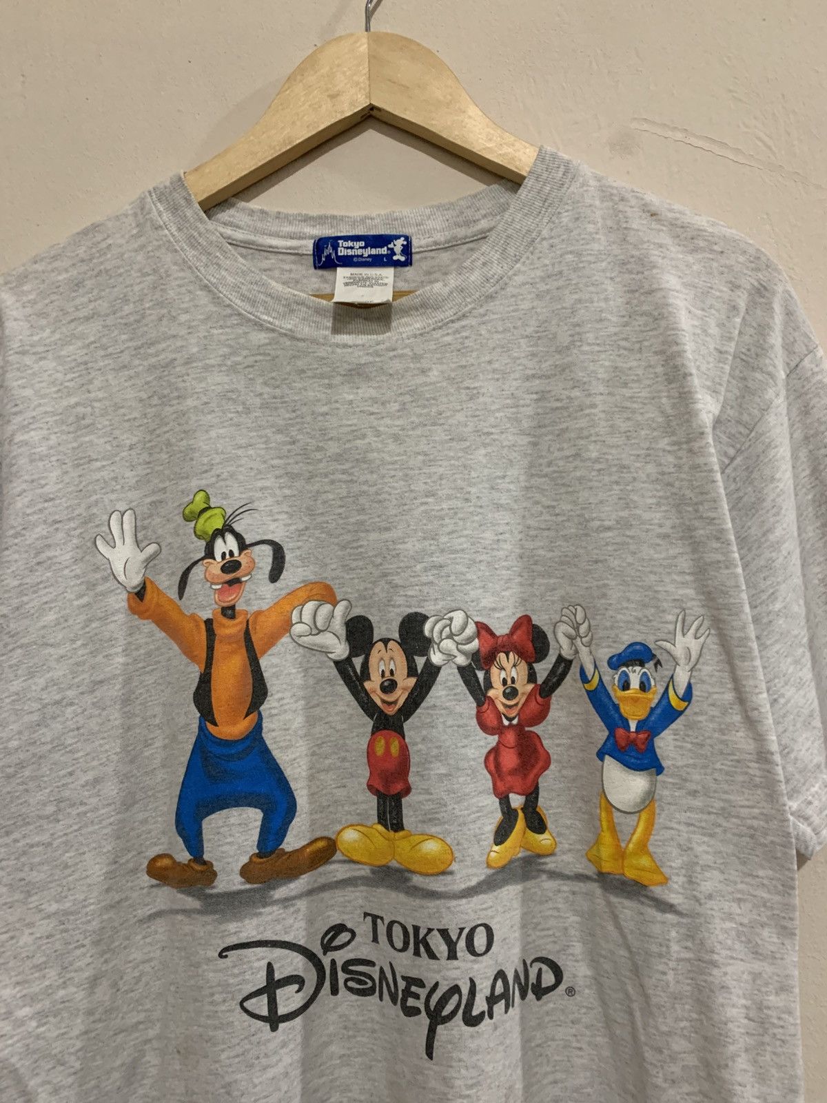 Vintage Vintage 90’s Mickey Minnie Miror Tee Shirt Size US L / EU 52-54 / 3 - 2 Thumbnail