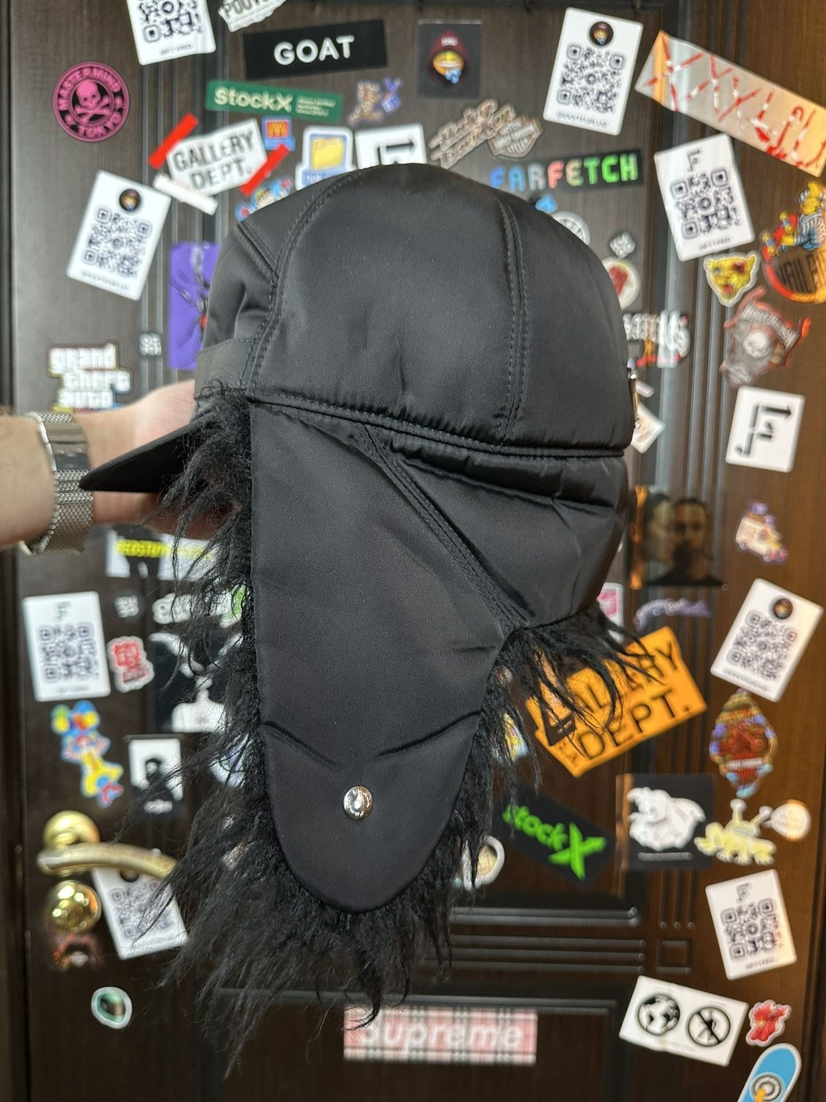Prada Prada Mohair Nylon Hat Size ONE SIZE - 6 Thumbnail