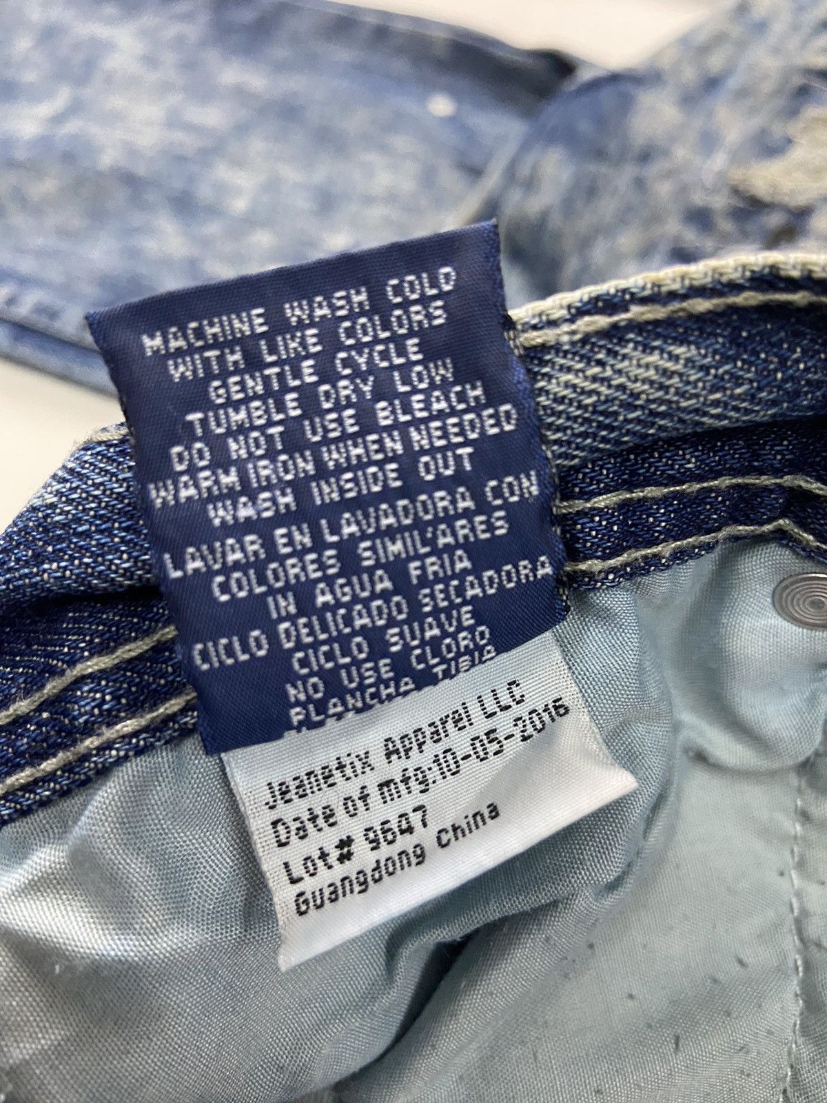 If Six Was Nine ROAD NARROWS DISTRESSED PAINTED STYLE DENIM JEANS Size US 28 / EU 44 - 12 Thumbnail