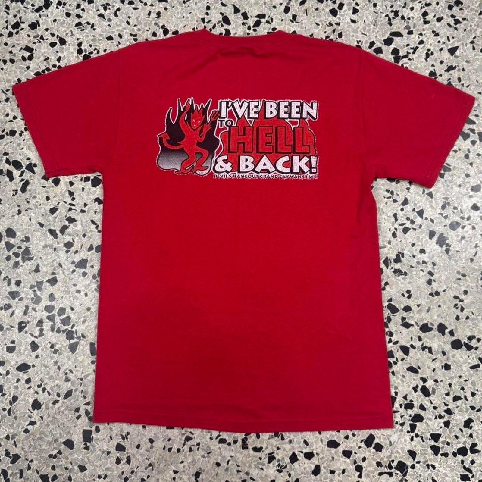 Fruit Of The Loom × Vintage VINTAGE Y2K DEVIL’S HANGOUT GRAND CANYON TOURIST TEE: Size US S / EU 44-46 / 1 - 1 Thumbnail