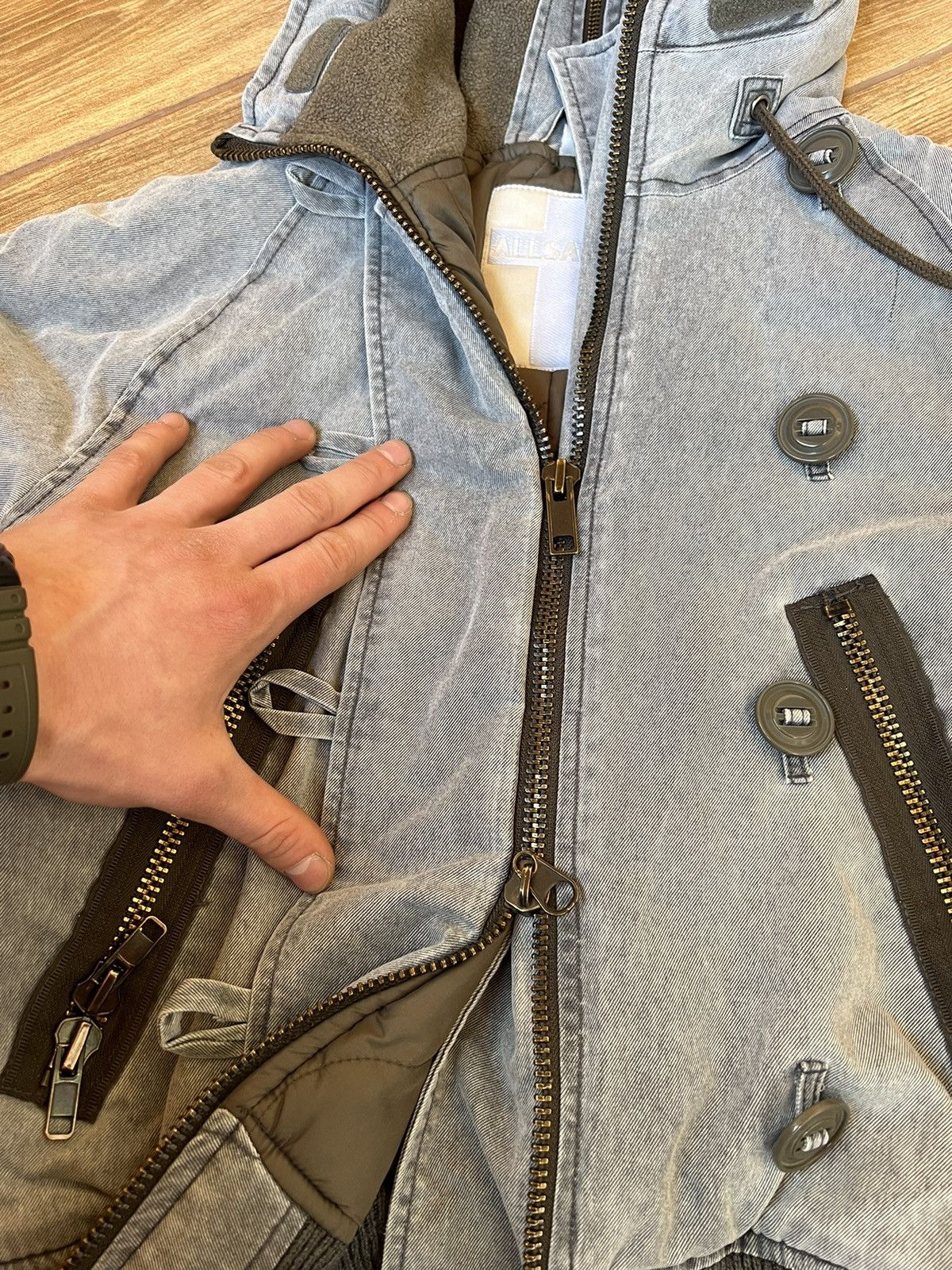 Allsaints × Vintage Vintage Allsaints N-2B fur burned flight jacket US Size US S / EU 44-46 / 1 - 10 Thumbnail