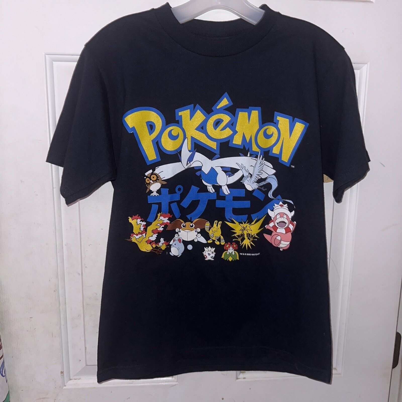 Nintendo 2000 Vintage POKEMON Movie T-Shirt Nintendo Anime Lugia 90s Size US S / EU 44-46 / 1 - 2 Thumbnail