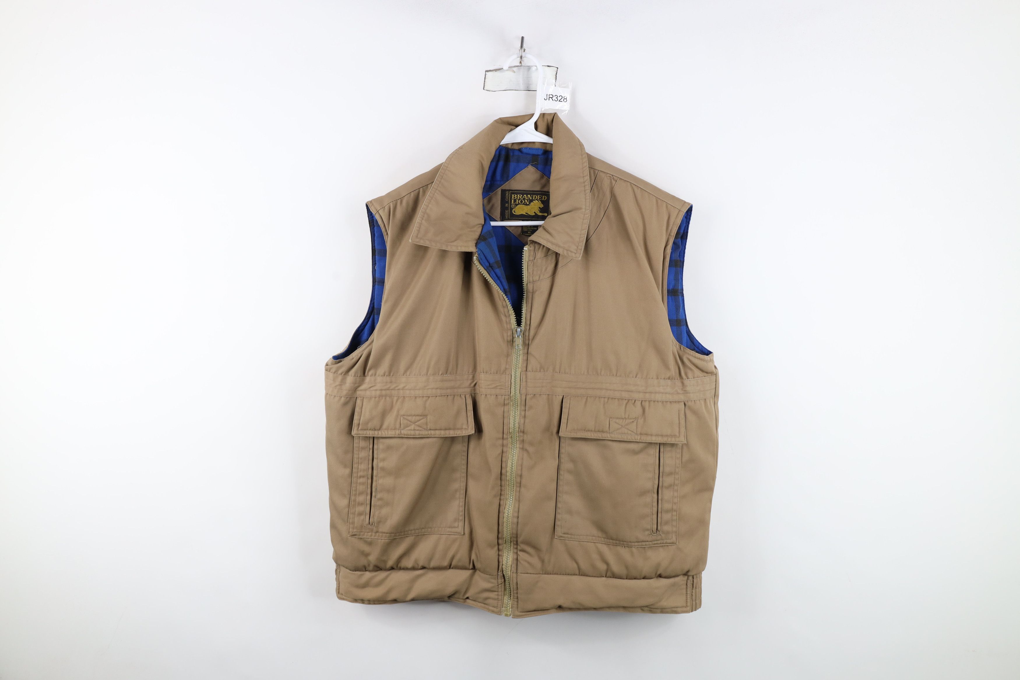 Vintage Vintage 80s 90s Streetwear Flannel Lined Puffer Vest Jacket Size US XL / EU 56 / 4 - 1 Thumbnail