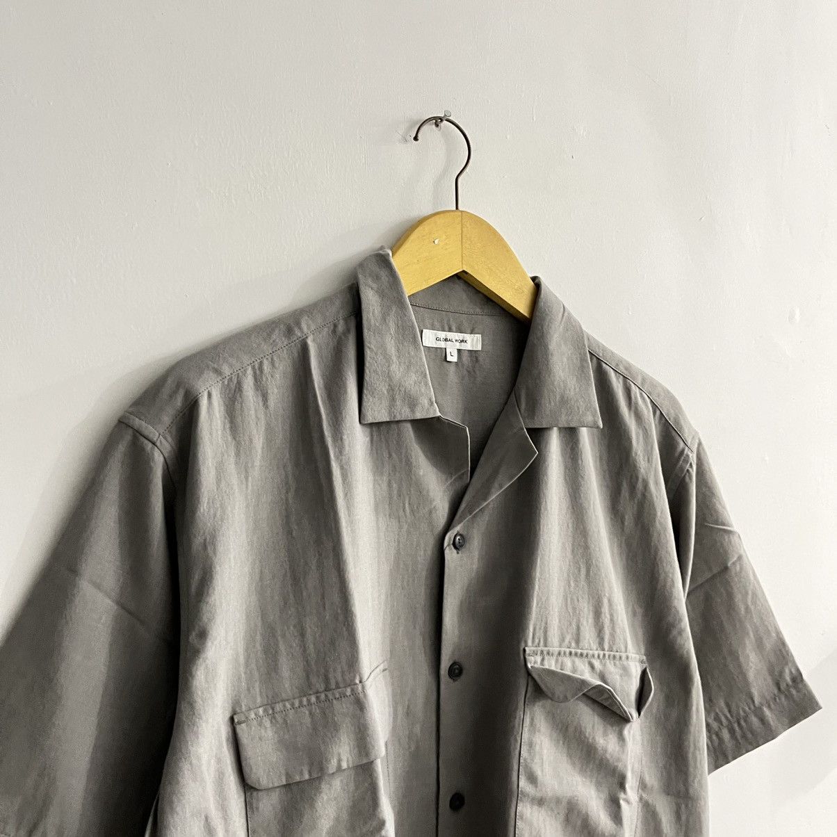 Japanese Brand Global Work - Campcollar Button Up Shirt Size US L / EU 52-54 / 3 - 3 Thumbnail