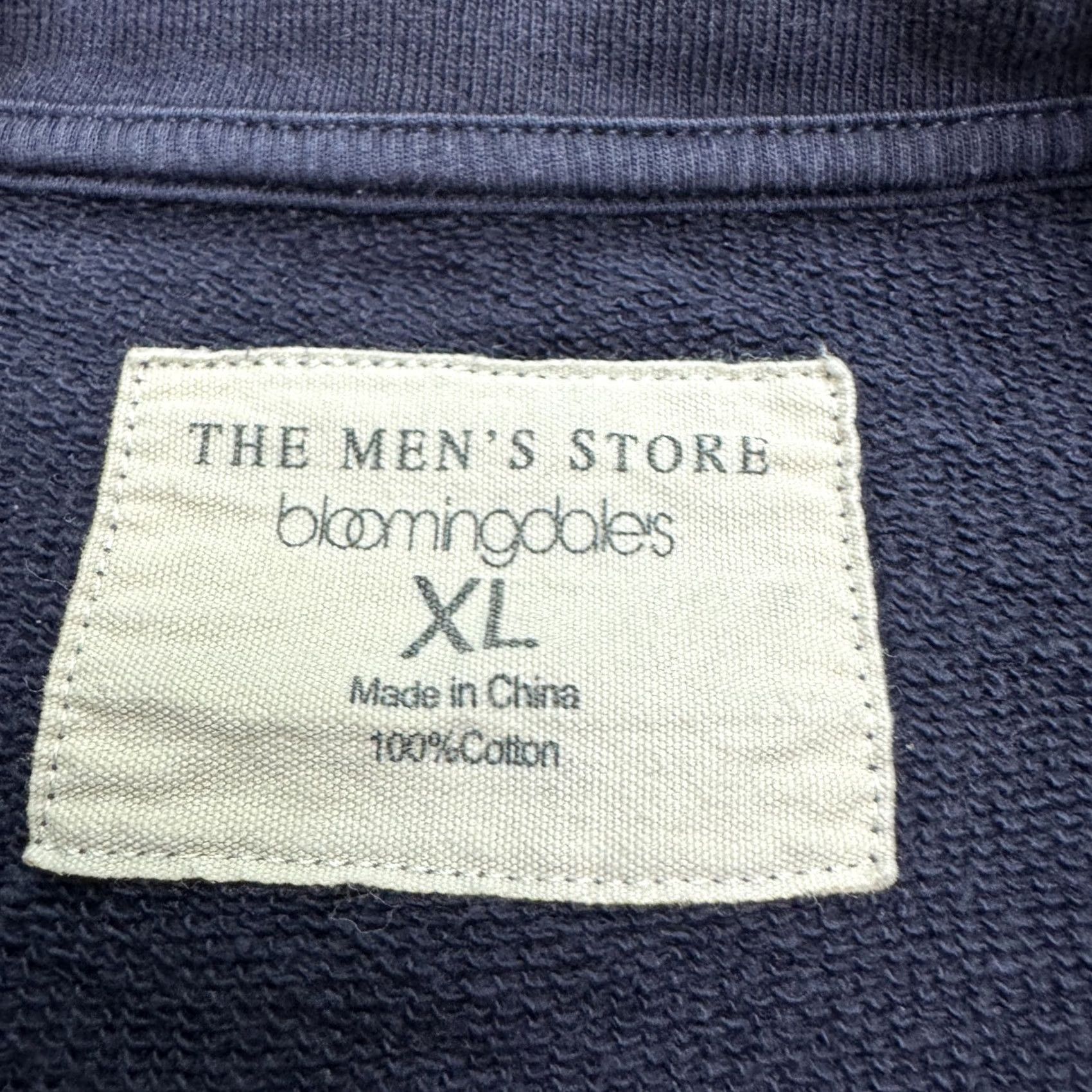 Bloomingdale's Bloomingdale's The Men's Store Pullover Sweatshirt XL Nay Blue Crew Neck Cotton Logo Regular Men Sweatshirt XL Blue Size US XL / EU 56 / 4 - 6 Thumbnail