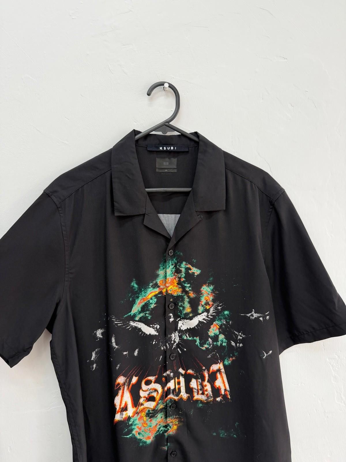 Ksubi new ksubi medium m short sleeve resort shirt black flight Size US M / EU 48-50 / 2 - 2 Thumbnail