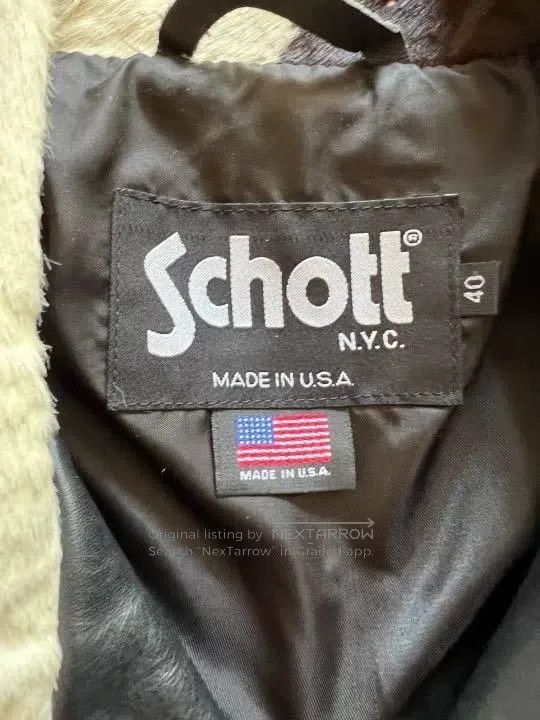 Schott Schott Cow spliced leather jacket Size US L / EU 52-54 / 3 - 5 Thumbnail