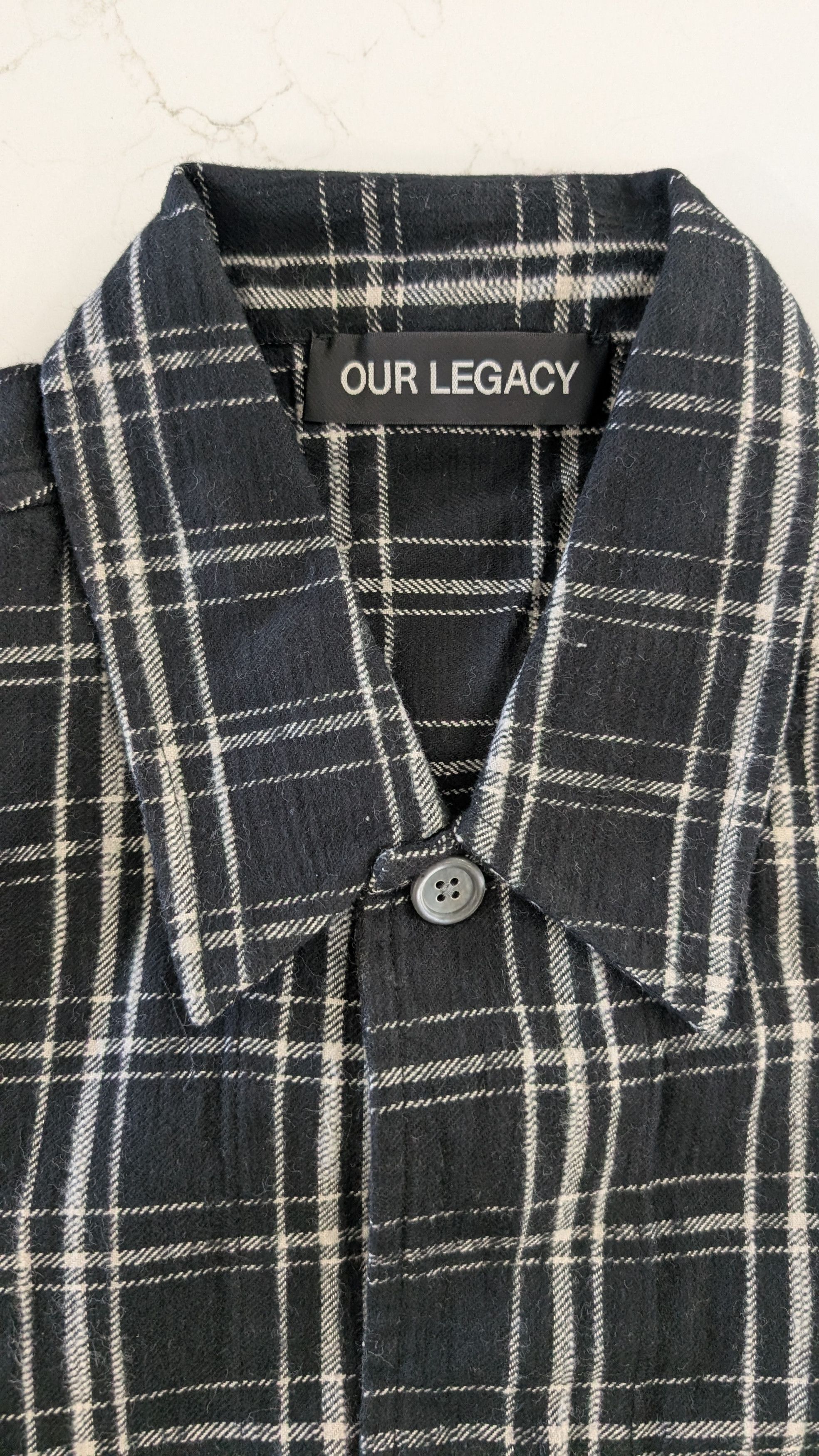 Our Legacy Our Legacy Haven Jacket Black White Helix Flannel Size 48 Size US M / EU 48-50 / 2 - 14 Thumbnail