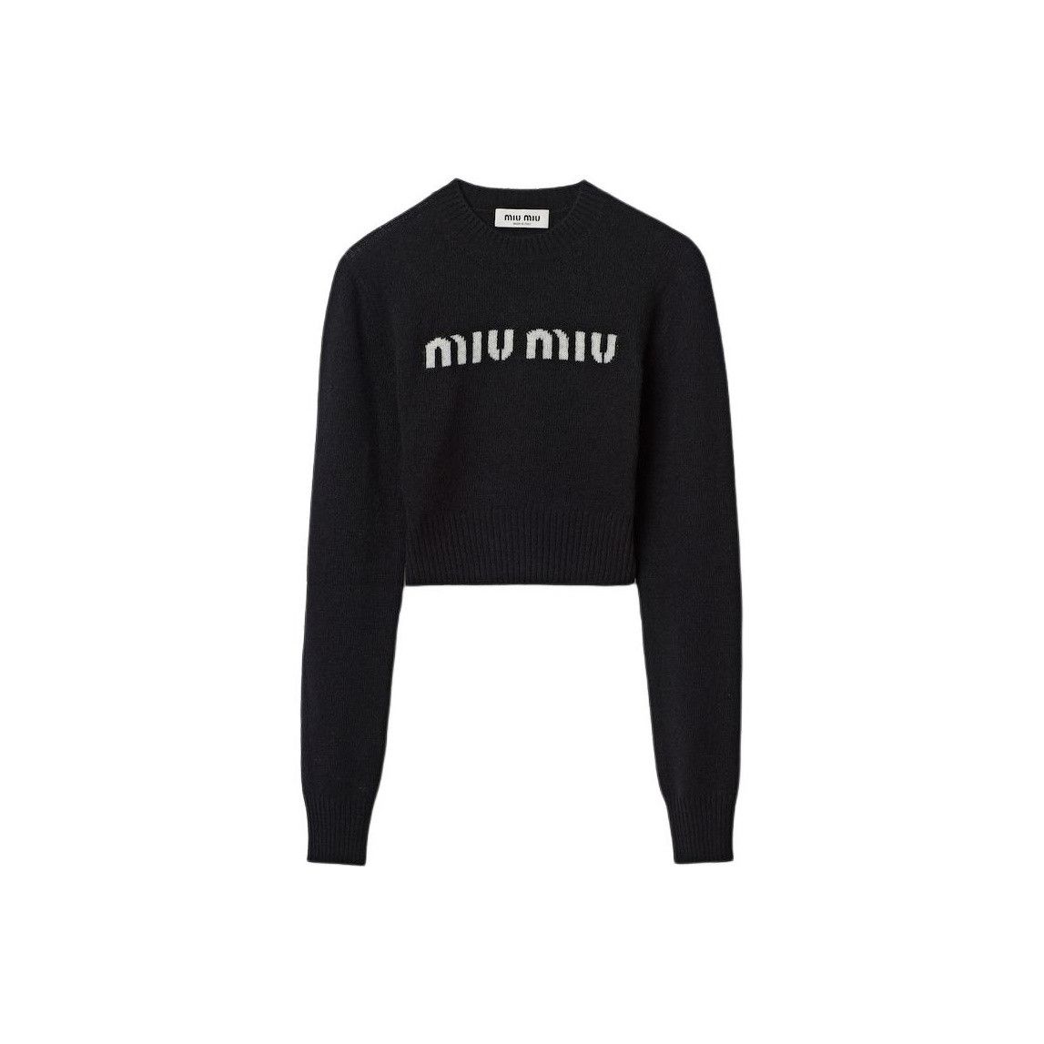 Miu Miu Miu Miu Logo Wool Cashmere Sweater Size 36 Size XS / US 0-2 / IT 36-38 - 1 Thumbnail