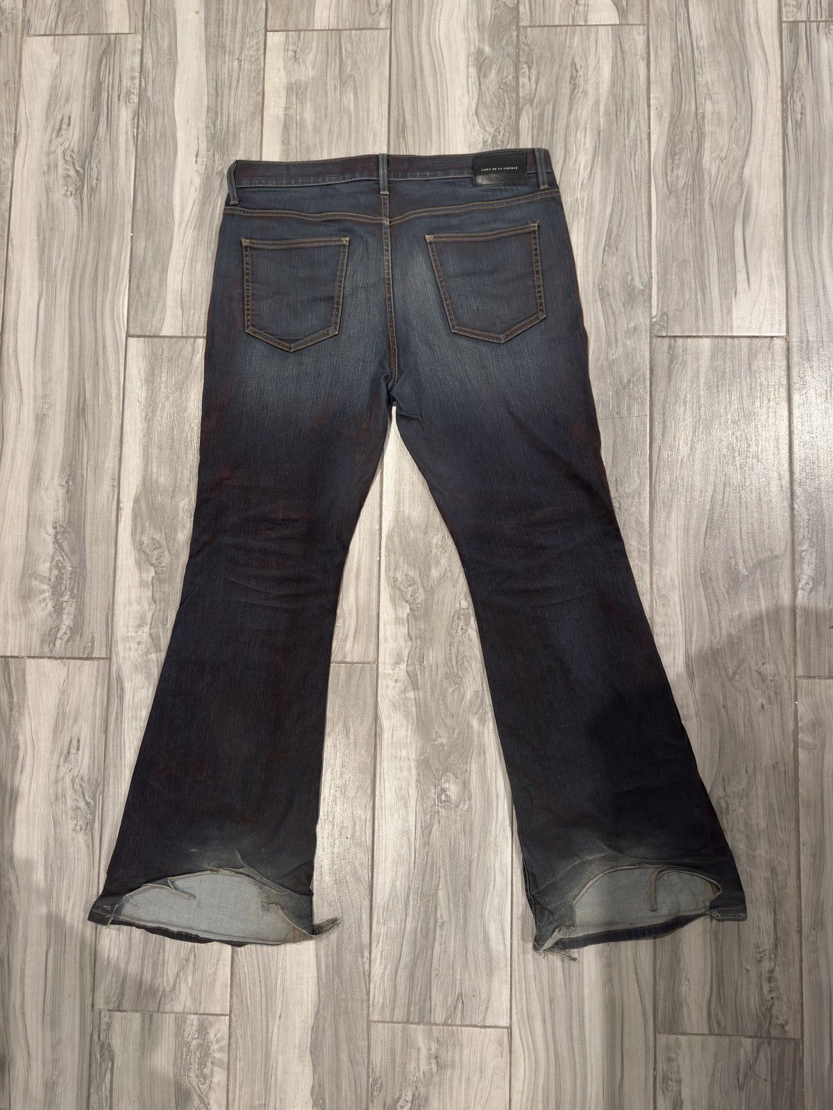 Cout de la Liberte Jimmy Stretch Suede Denim Flare Size US 36 / EU 52 - 2 Thumbnail