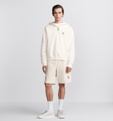 Dior o1w1db10625 CD Heart Relaxed-Fit Hoodie in White Size US M / EU 48-50 / 2 - 7 Thumbnail