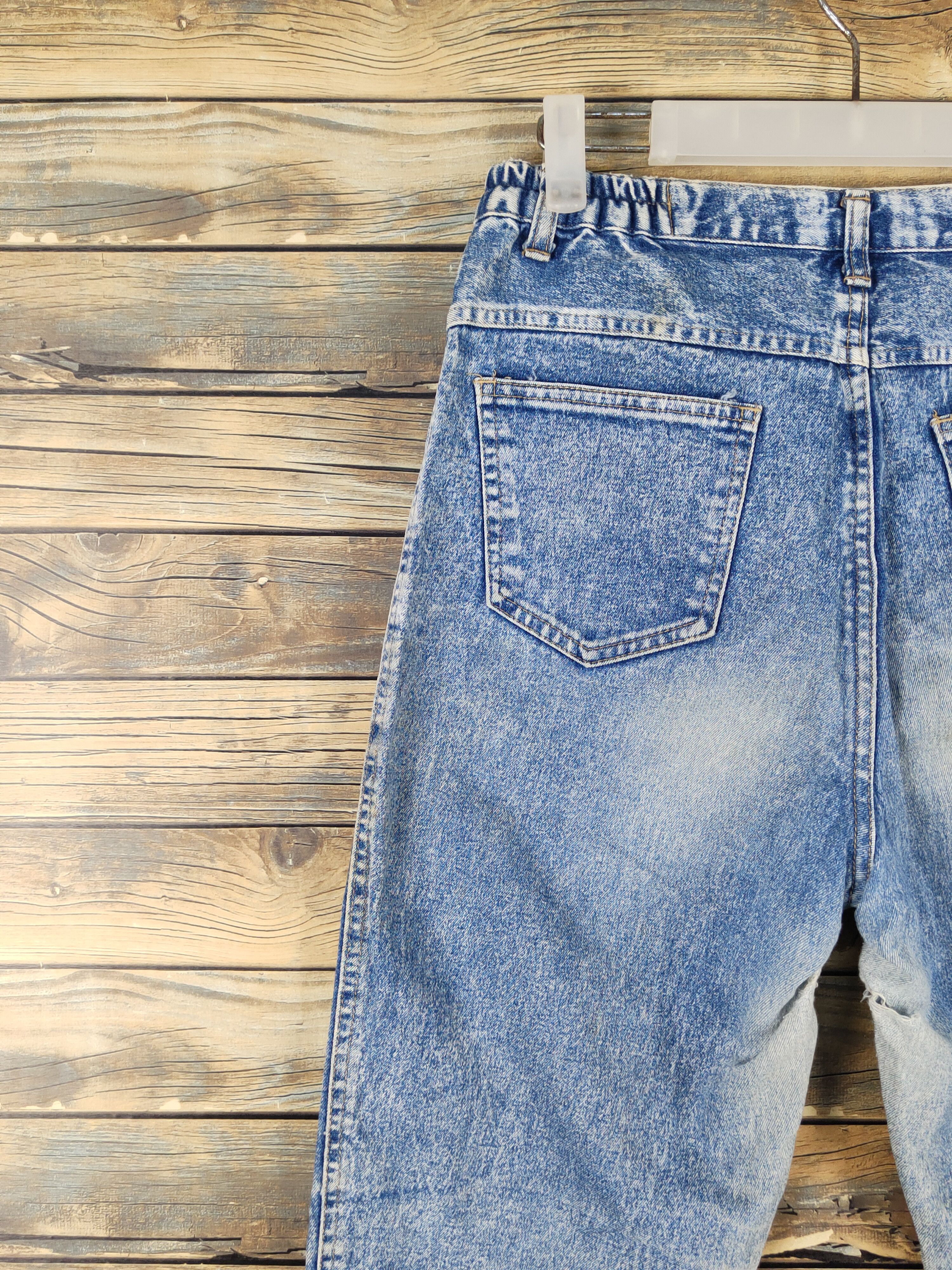 Japanese Brand Japanese Brand Blue Distressed Ripped Jeans #W1707 Size US 28 / EU 44 - 14 Thumbnail