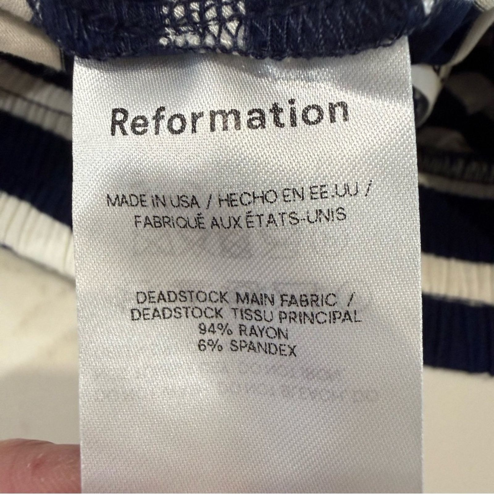 Reformation Reformation Striped Pull On Pajama Lounge Shorts Womens XS Size 26" / US 2 / IT 38 - 6 Thumbnail