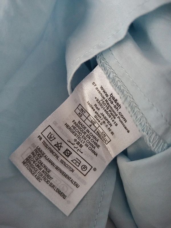 ba&sh Ba&sh light blue shirt 100% cotton Size S / US 4 / IT 40 - 4 Thumbnail