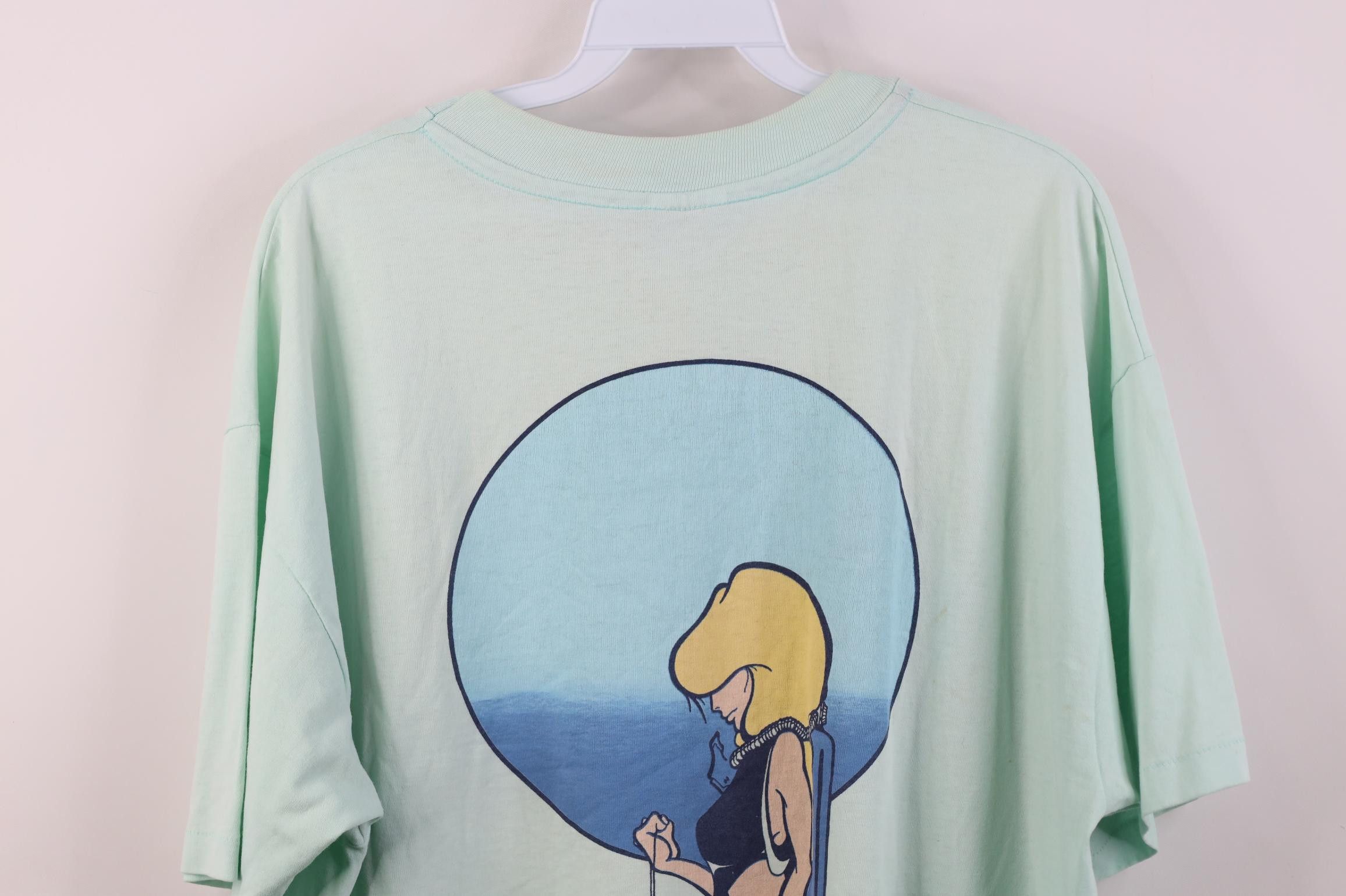 Vintage Vintage 80s Streetwear Nags Head Pro Diving Pinup T-Shirt Size US XL / EU 56 / 4 - 17 Thumbnail