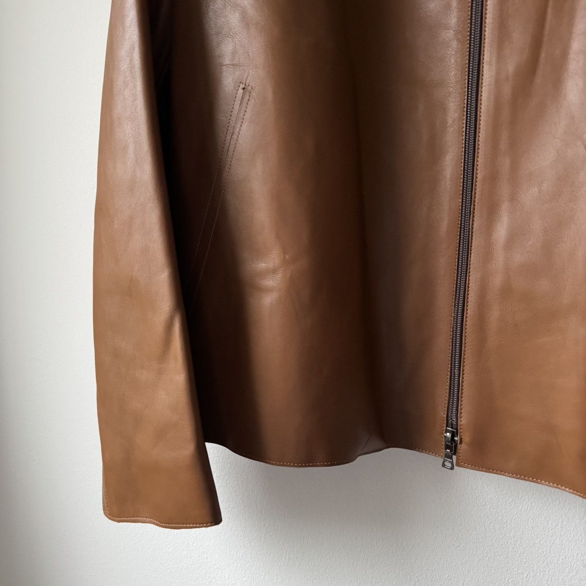 Prada Prada FW2000 Insulated Calf Leather Zip-Up Blouson Jacket Size US L / EU 52-54 / 3 - 4 Thumbnail