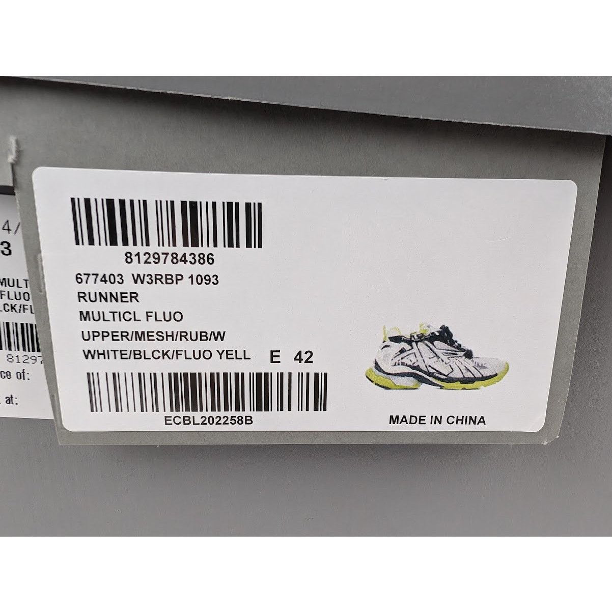 Balenciaga o1rshd1 Runner Sneakers in Multicolor Size US 9 / EU 42 - 9 Thumbnail