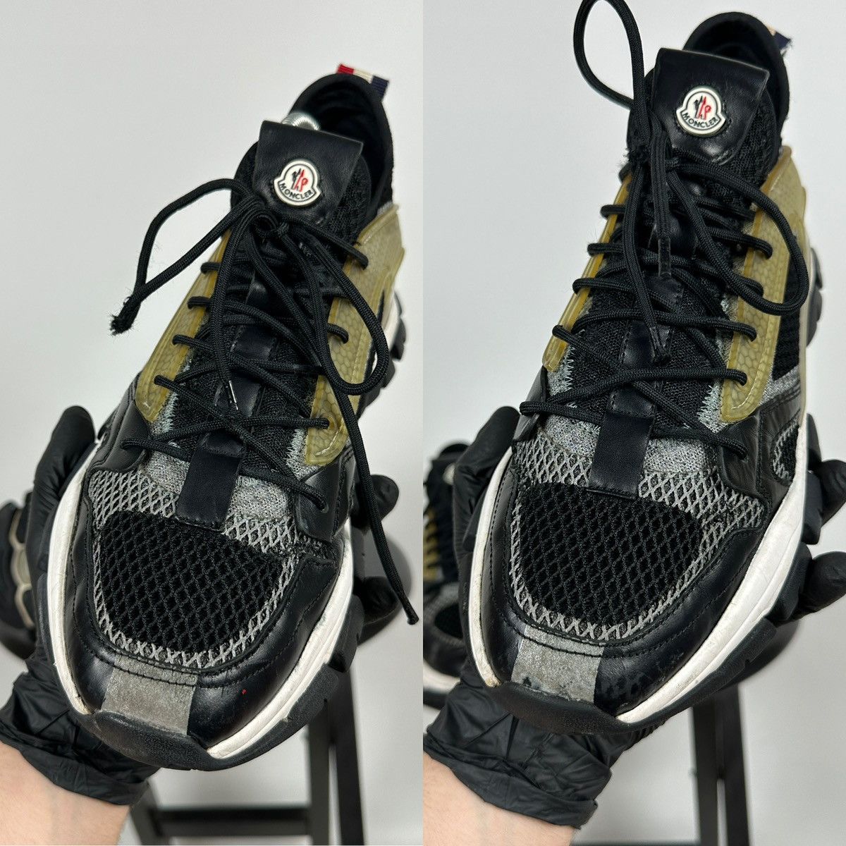 Moncler Moncler Trevor Scarpa Leather Low Top Sneakers Size US 9.5 / EU 42-43 - 11 Thumbnail