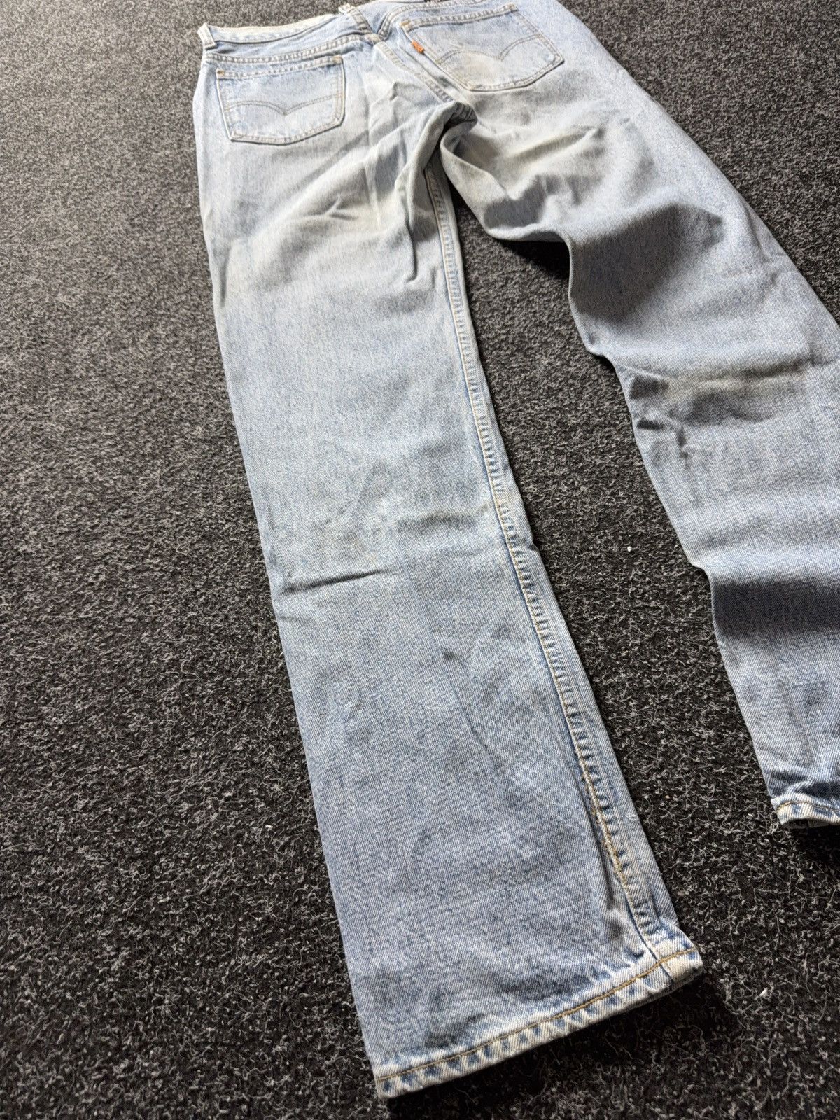 Levi's Vintage Clothing 90s Levi’s 615 Distressed Light Wash Straight Leg Jeans Size US 30 / EU 46 - 17 Thumbnail