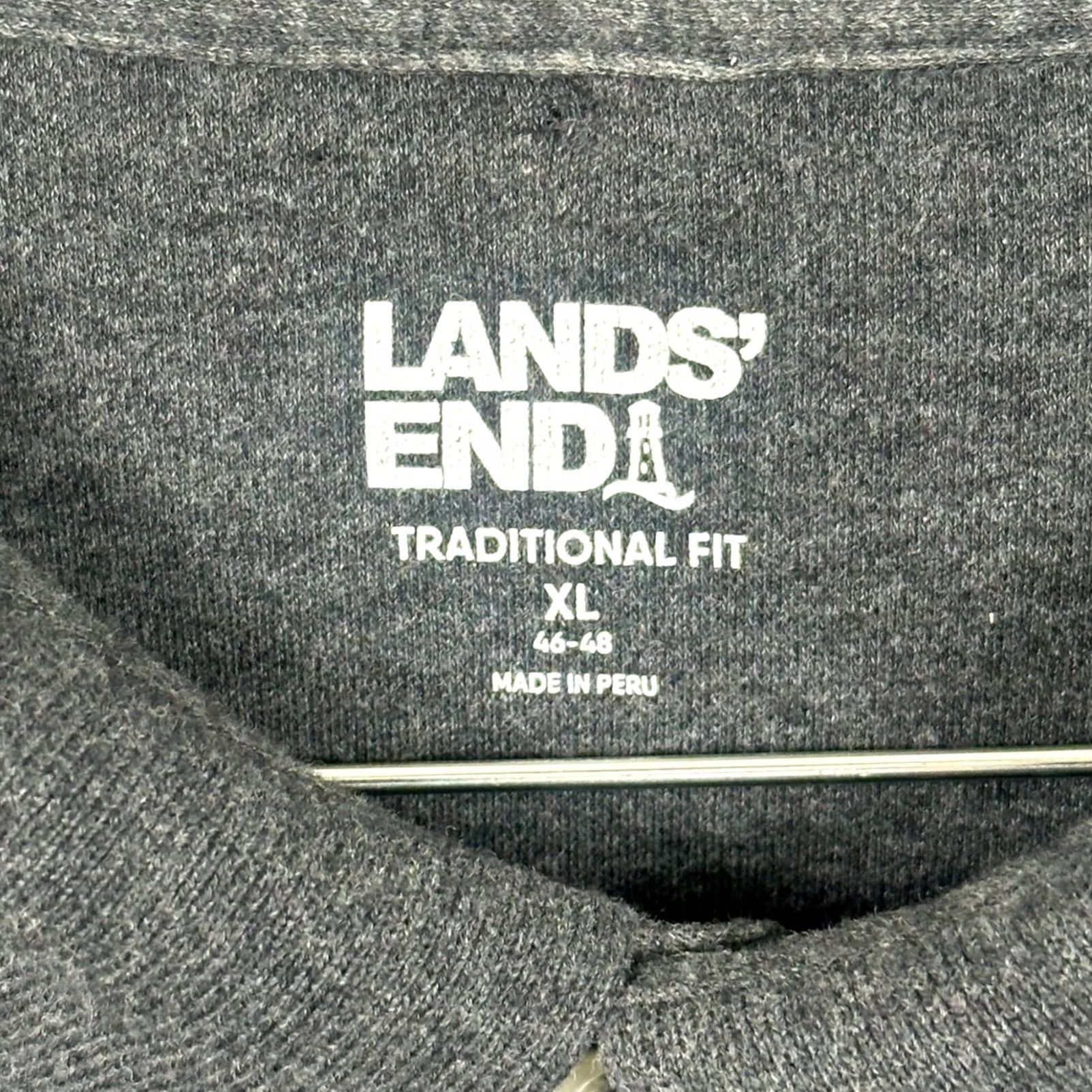 Lands' End Lands' End Dark Gray Polo Shirt XL Regular Fit - Mens Size US XL / EU 56 / 4 - 7 Thumbnail