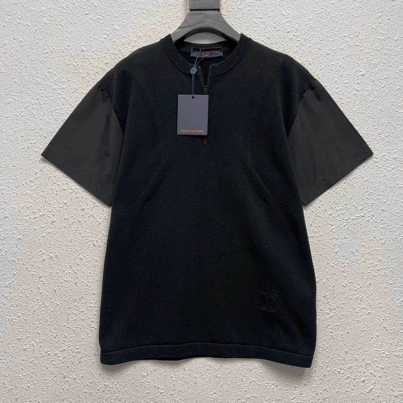Louis Vuitton zippered neckline and knitted nylon panels