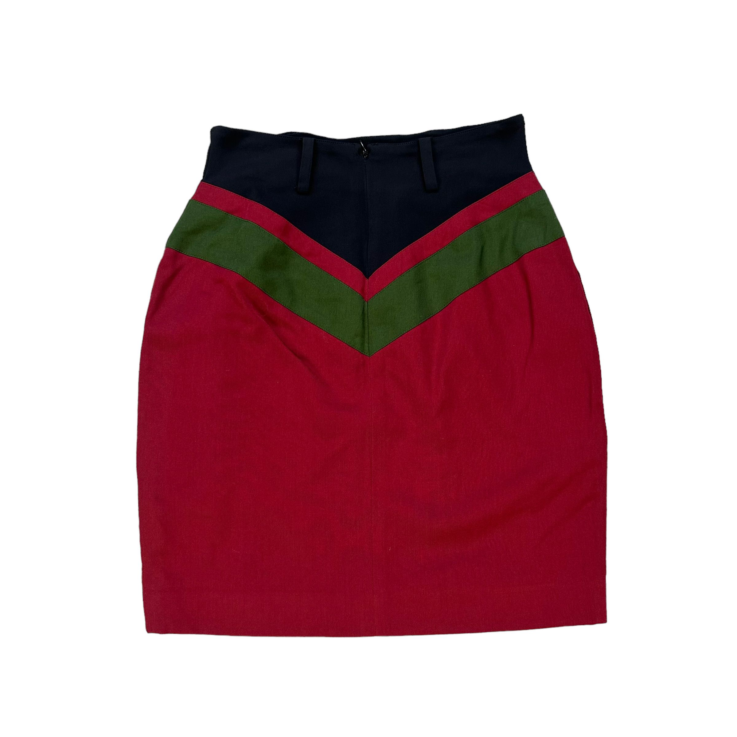 Jean Paul Gaultier JUNIOR GAULTIER COLORBLOCK MINI SKIRTS #7630-159 Size 24" / US 00 / IT 34 - 4 Thumbnail