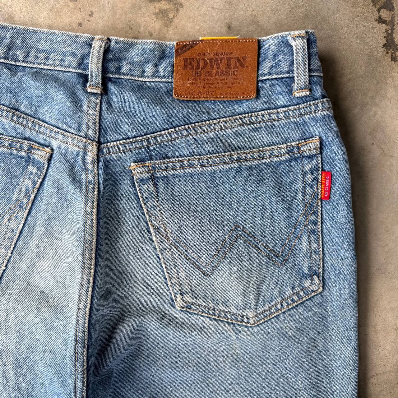 Vintage VINTAGE 90S EDWIN JAPAN CLASSIC DENIM LIGHT PRE-WASHED W30" Size US 30 / EU 46 - 17 Thumbnail