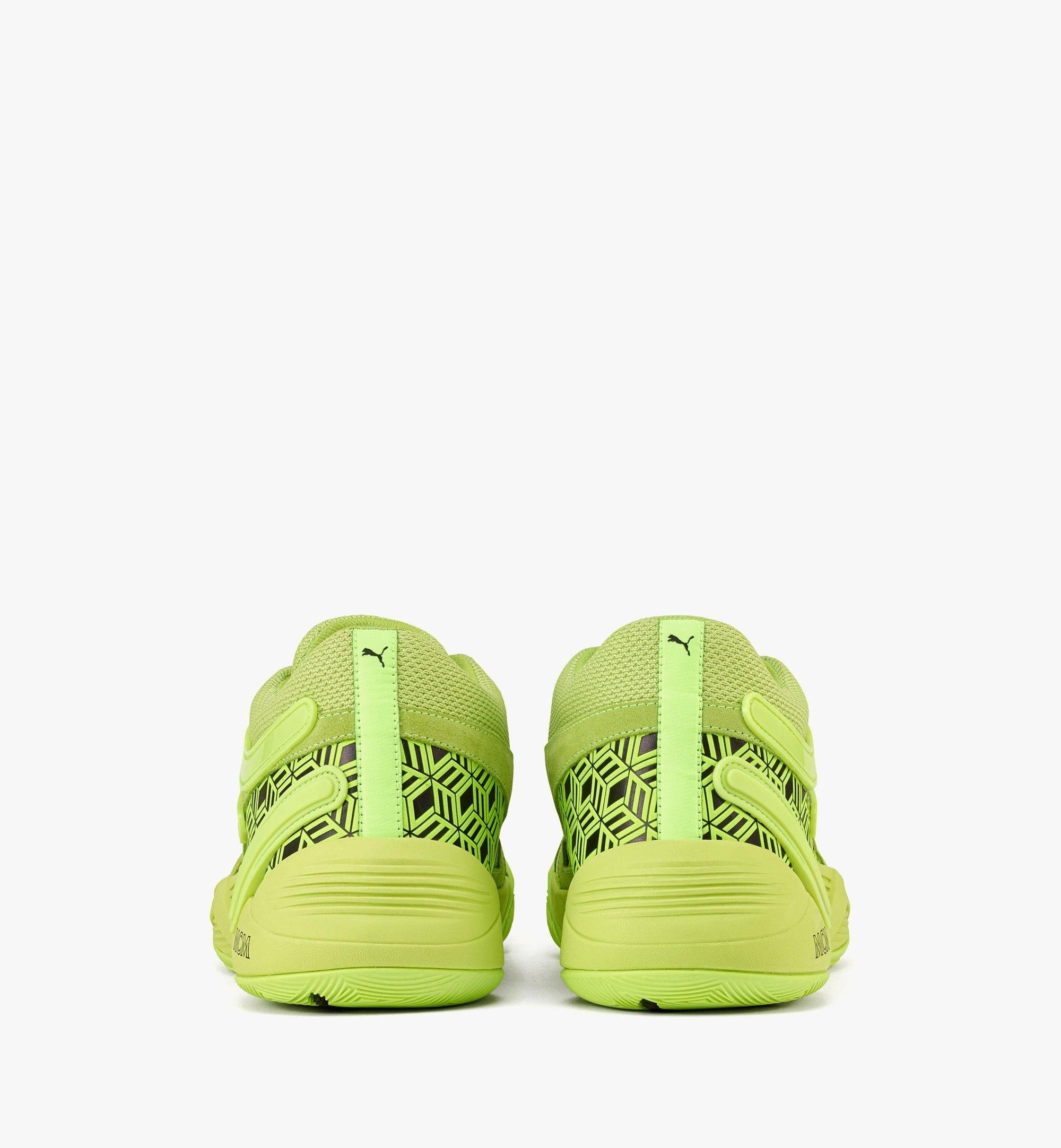 MCM × Puma o1mt1gz0125 Low-Top Sneakers in Green Size US 10 / EU 43 - 4 Thumbnail