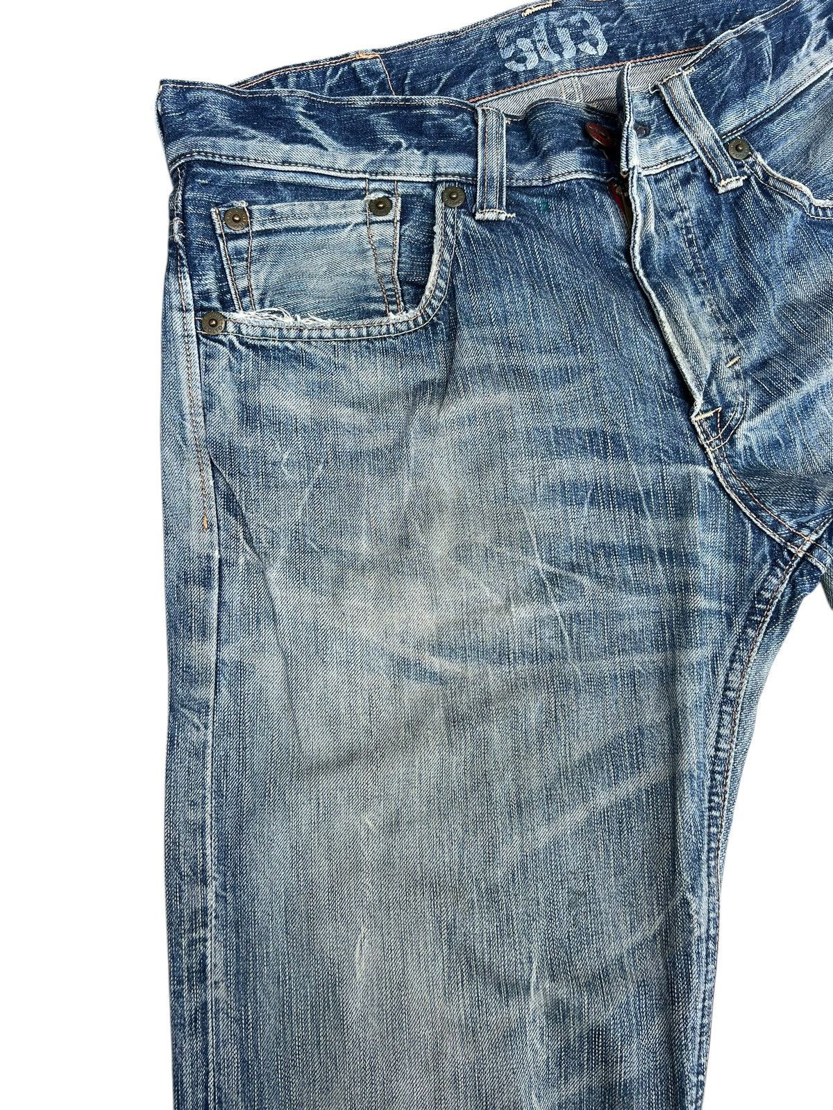 Edwin Vintage Y2K Edwin 503 BT500 Dirty Mud Denim Flare Jeans Size US 32 / EU 48 - 6 Thumbnail