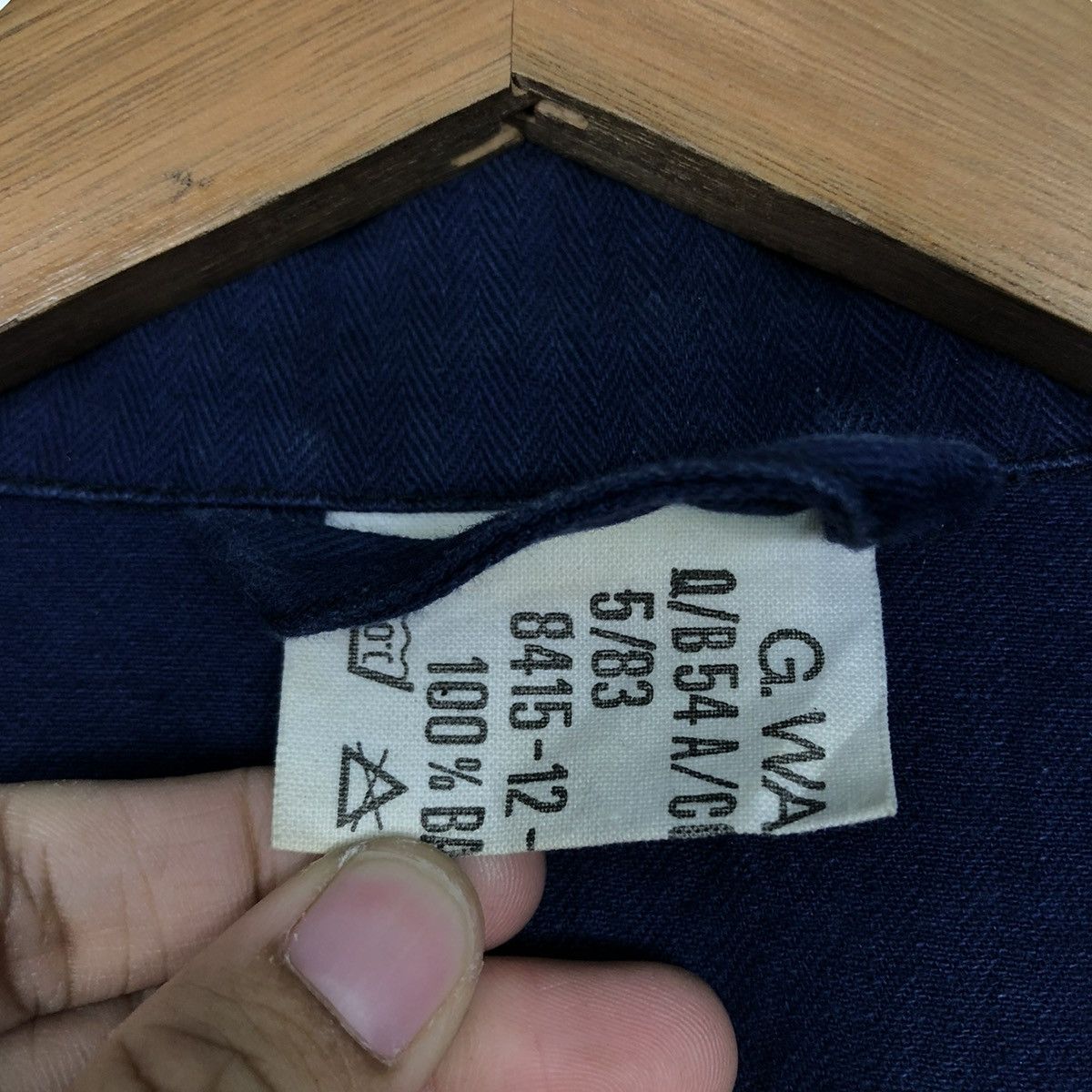 Vintage 🔥VINTAGE CHORE WORKER MILITARY JACKET G.WAHLER US NAVY Size US M / EU 48-50 / 2 - 19 Thumbnail