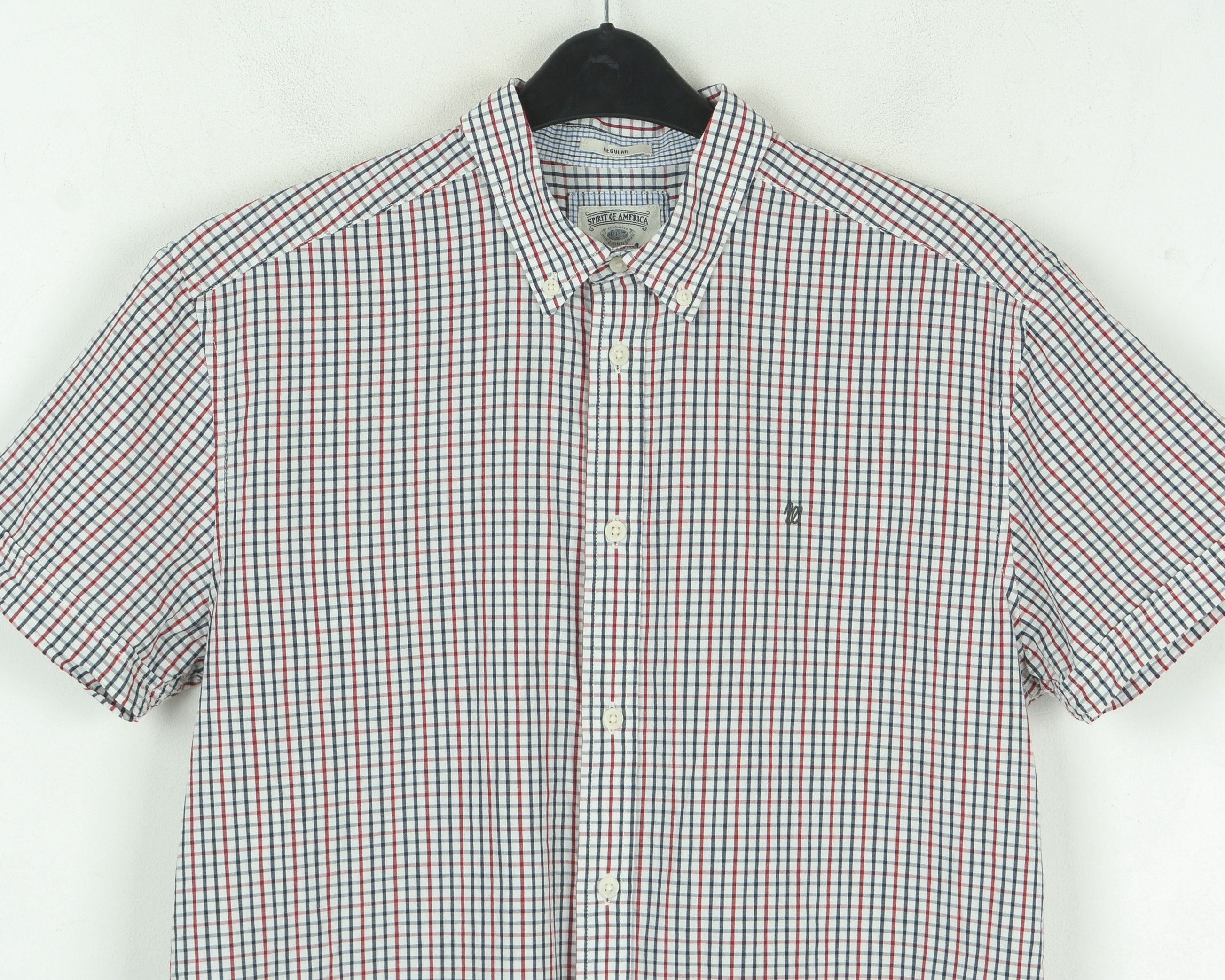 Wrangler Check Shirt M Short Sleeved Cotton Plaid Regular Western Top Size US M / EU 48-50 / 2 - 2 Thumbnail