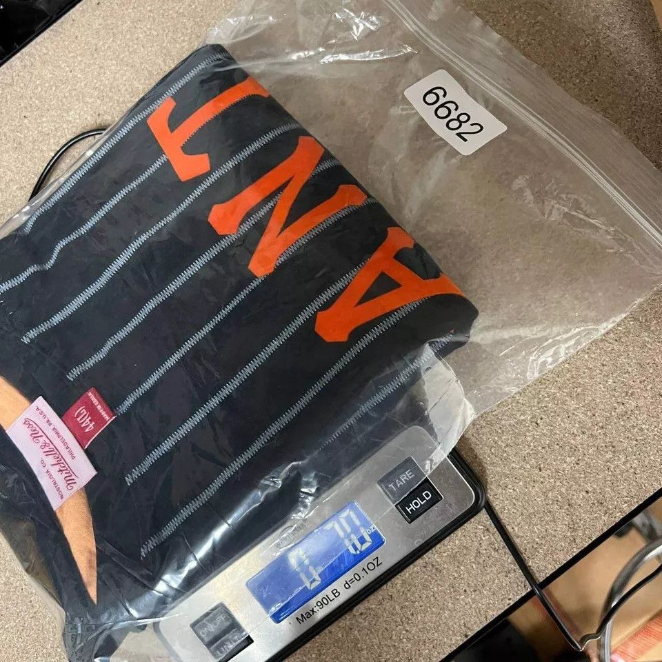 Mitchell & Ness San Francisco Giants Shirt Men L Pinstripes Crew Neck Cotton Size US L / EU 52-54 / 3 - 7 Thumbnail