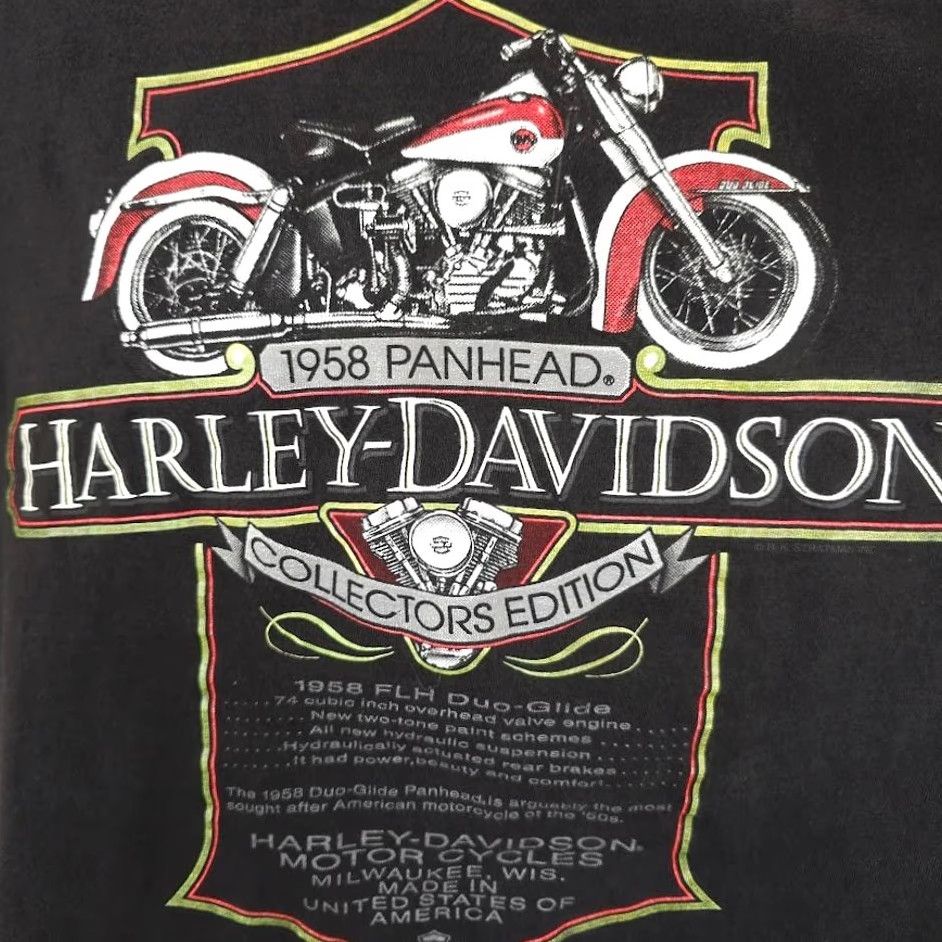 Harley Davidson VINTAGE Harley-Davidson T Shirt Mens XL Black 90s Panhead Honolulu USA Harley-Davidson Mens XL Black 90s Panhead Honolulu USA Size US XL / EU 56 / 4 - 3 Thumbnail