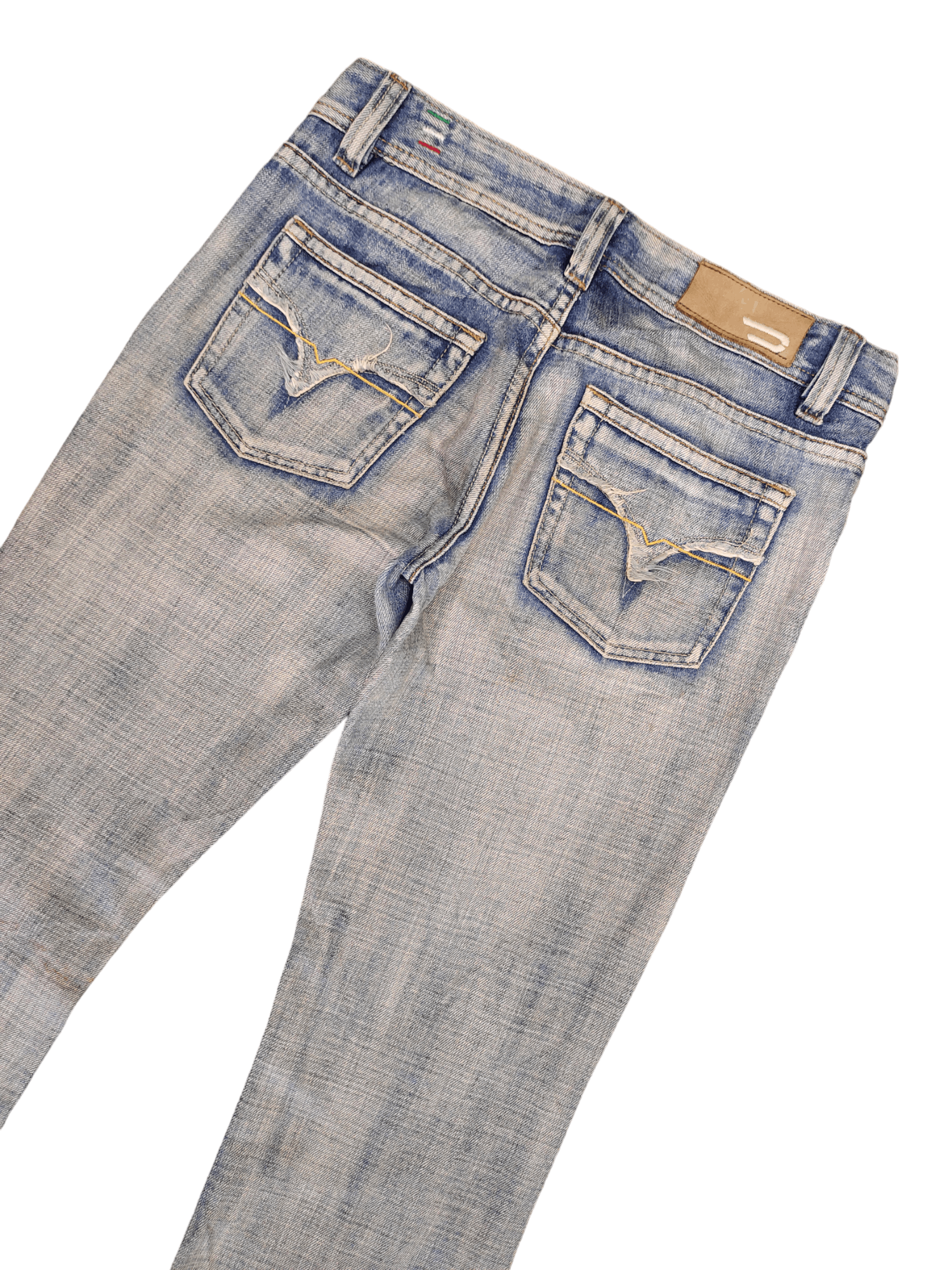 Diesel Flare Jeans Diesel D Logo Faded Low Rise Boot Cut Y2k Goa Size US 29 - 4 Thumbnail