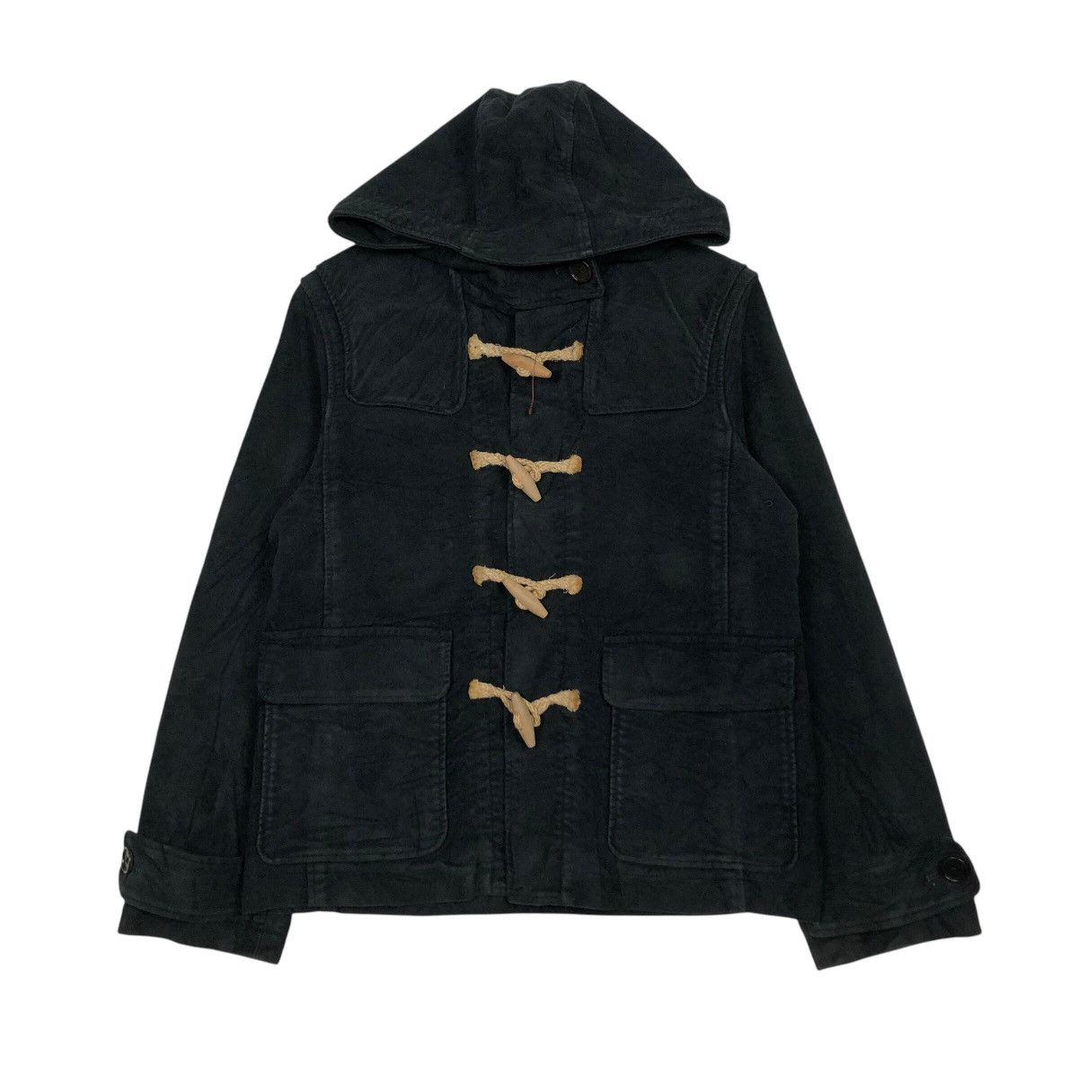 Japanese Brand 📌Rich Black Vintage Chore Jacket MHL Margaret Howell Size US M / EU 48-50 / 2 - 2 Thumbnail