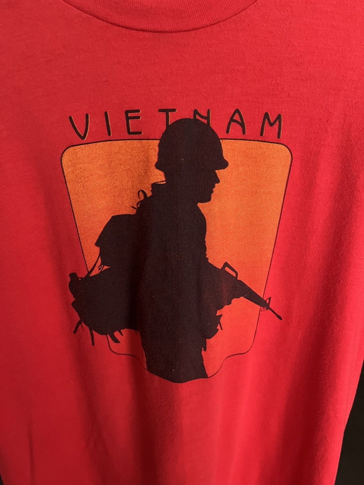 Hanes × Vintage Vintage Vet-Wear Vietnam Solider shirt Hanes Single stitched Size US XL / EU 56 / 4 - 2 Thumbnail